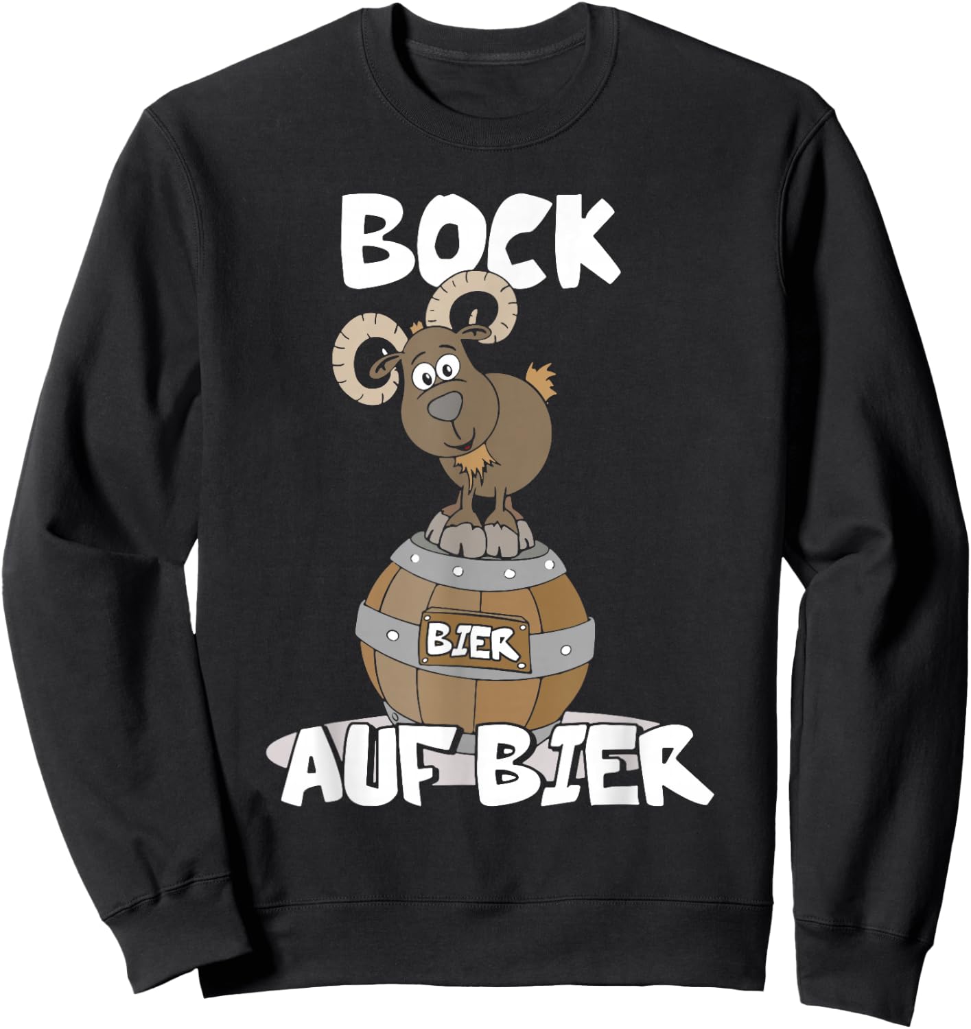 Bock auf bier biertrinker alkohol bier saufen , black Sweatshirt - Sweatshirt | Black
