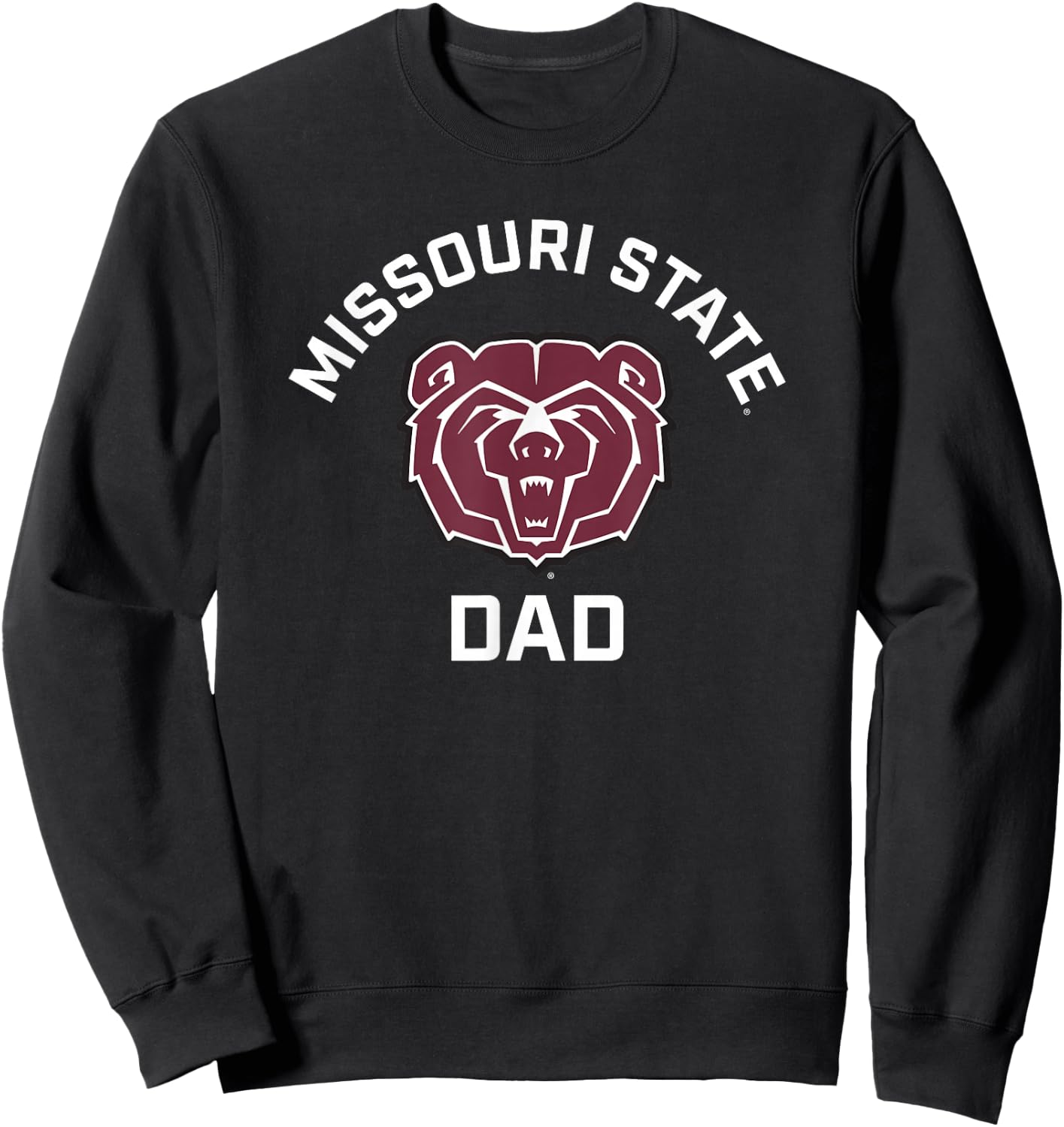 Missouri State University MSU Bears Arched Dad Sweatshirt - Sweatshirt | Black