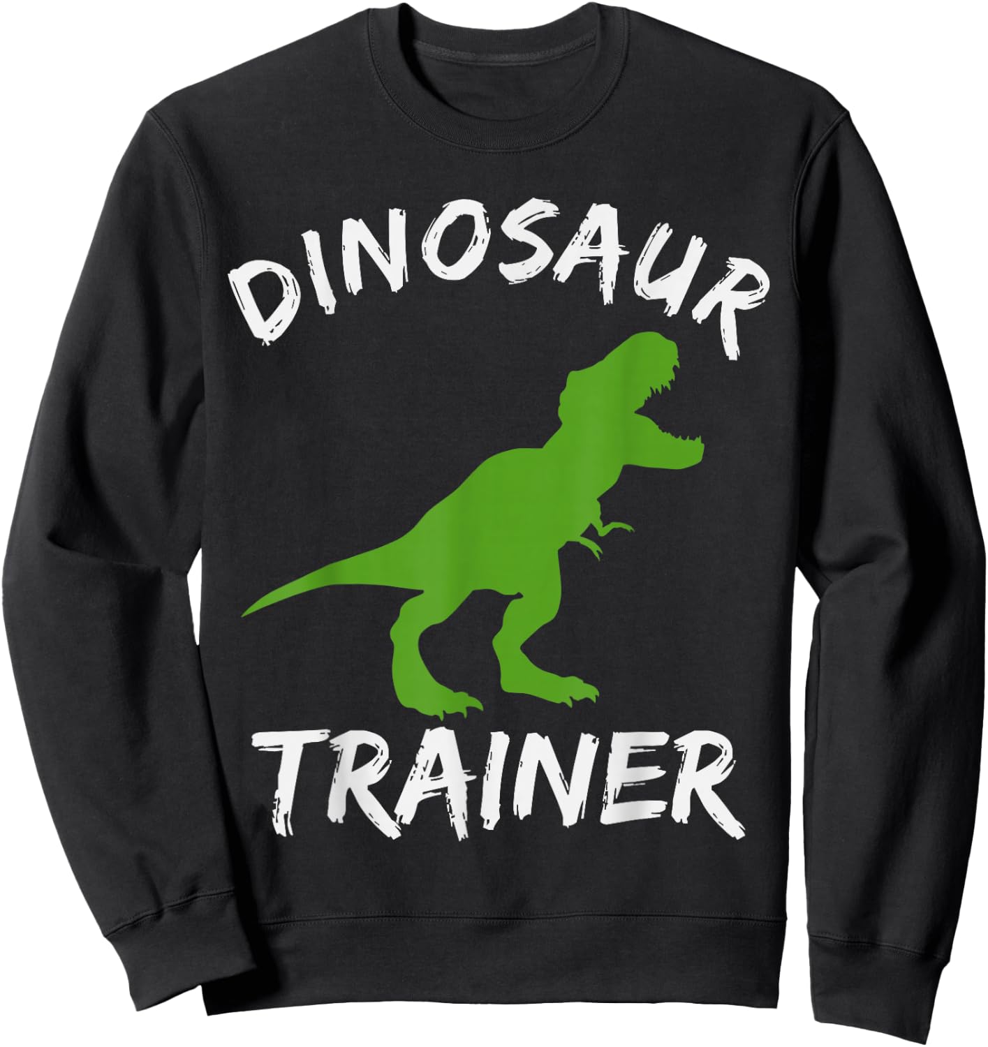 Dinosaur Trainer Lazy Halloween Costume T-rex Dino Boy Kids Sweatshirt - Sweatshirt | Black