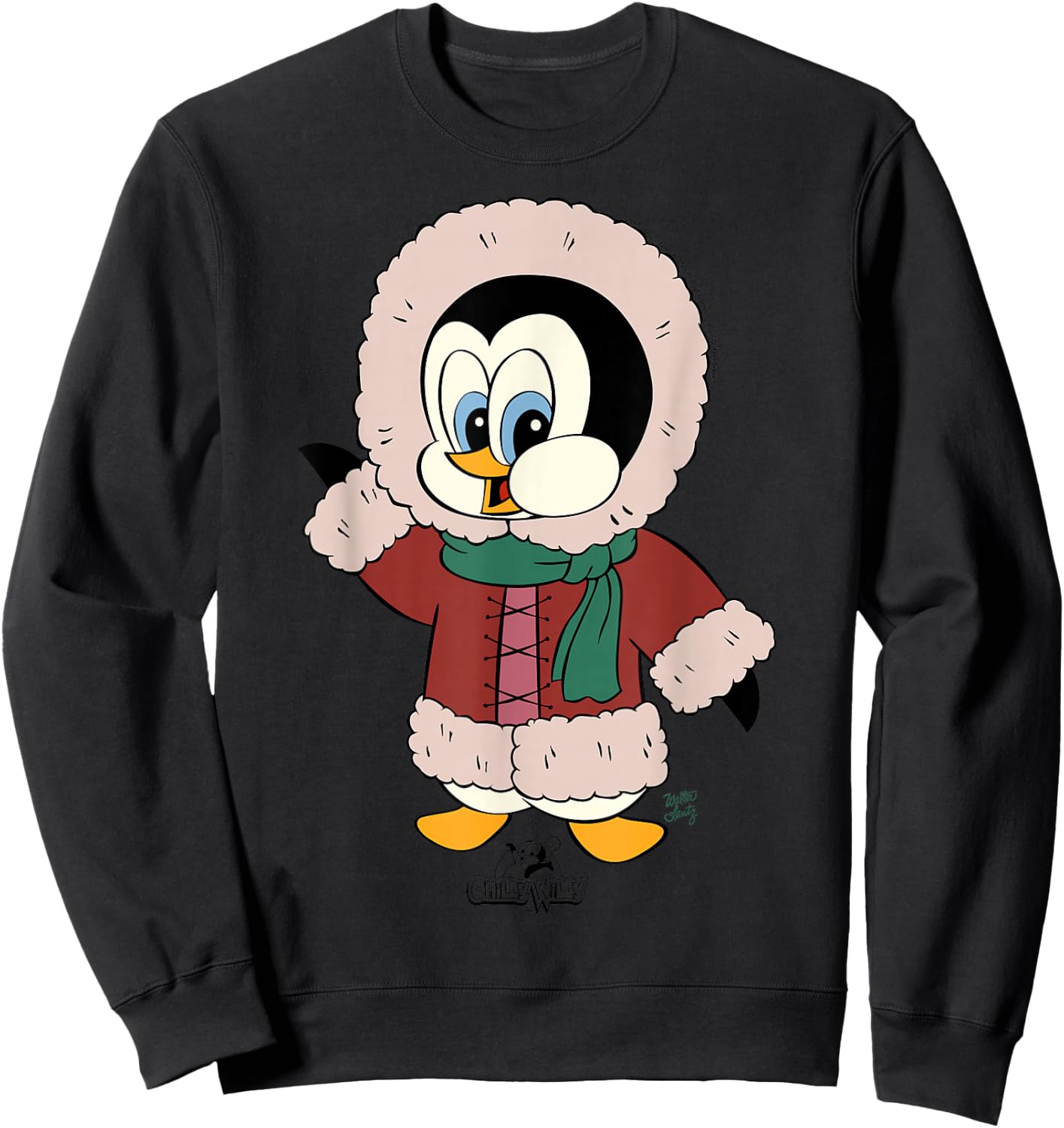 Chilly Willy Kids Holiday Graphic , Grey, Small Sweatshirt - Sweatshirt | Black