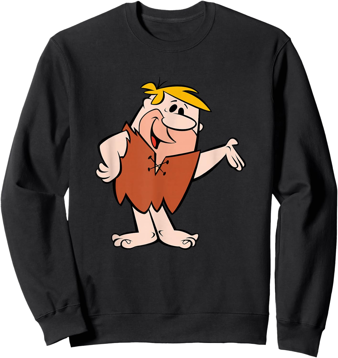 The Flintstones Barney Rubble Big Solo Shot Sweatshirt - Sweatshirt | Black