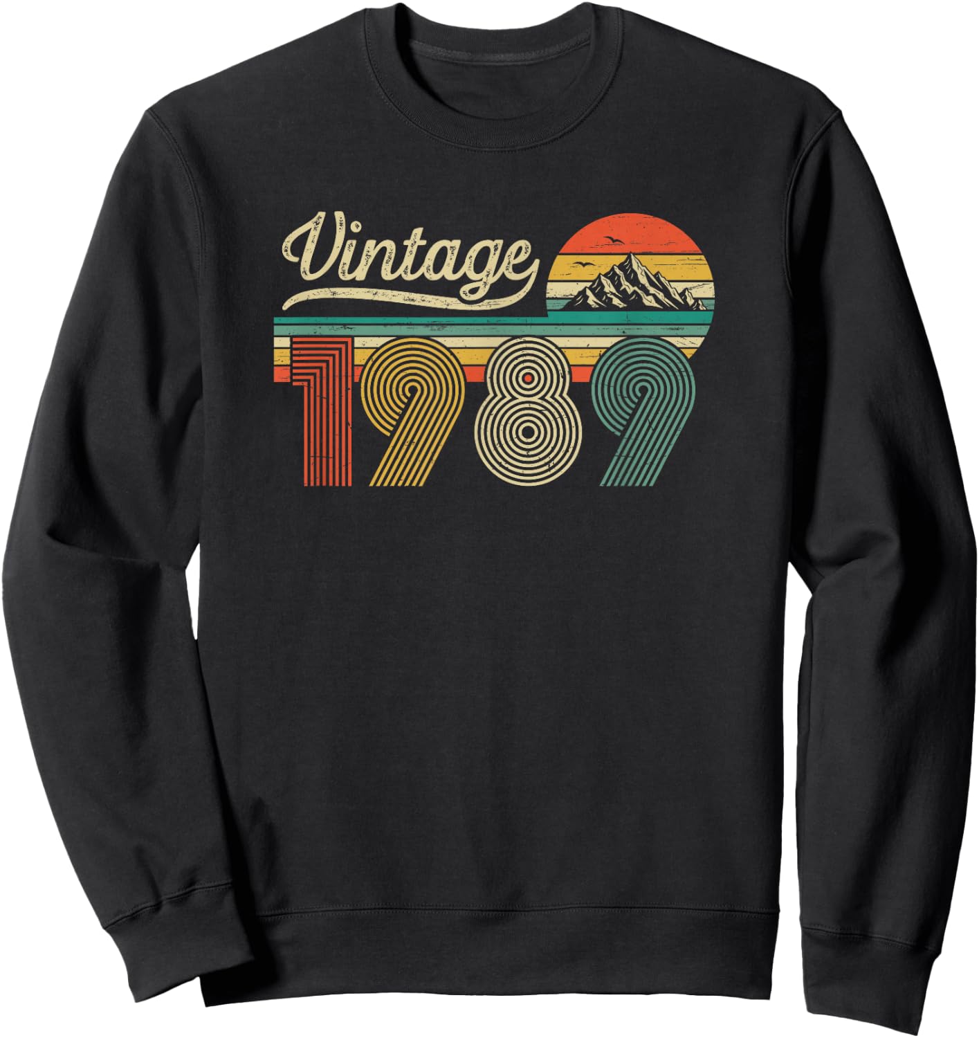 Vintage 1989 Man Woman Birthday - Born in 1989 Original Sweatshirt - Sweatshirt | Black