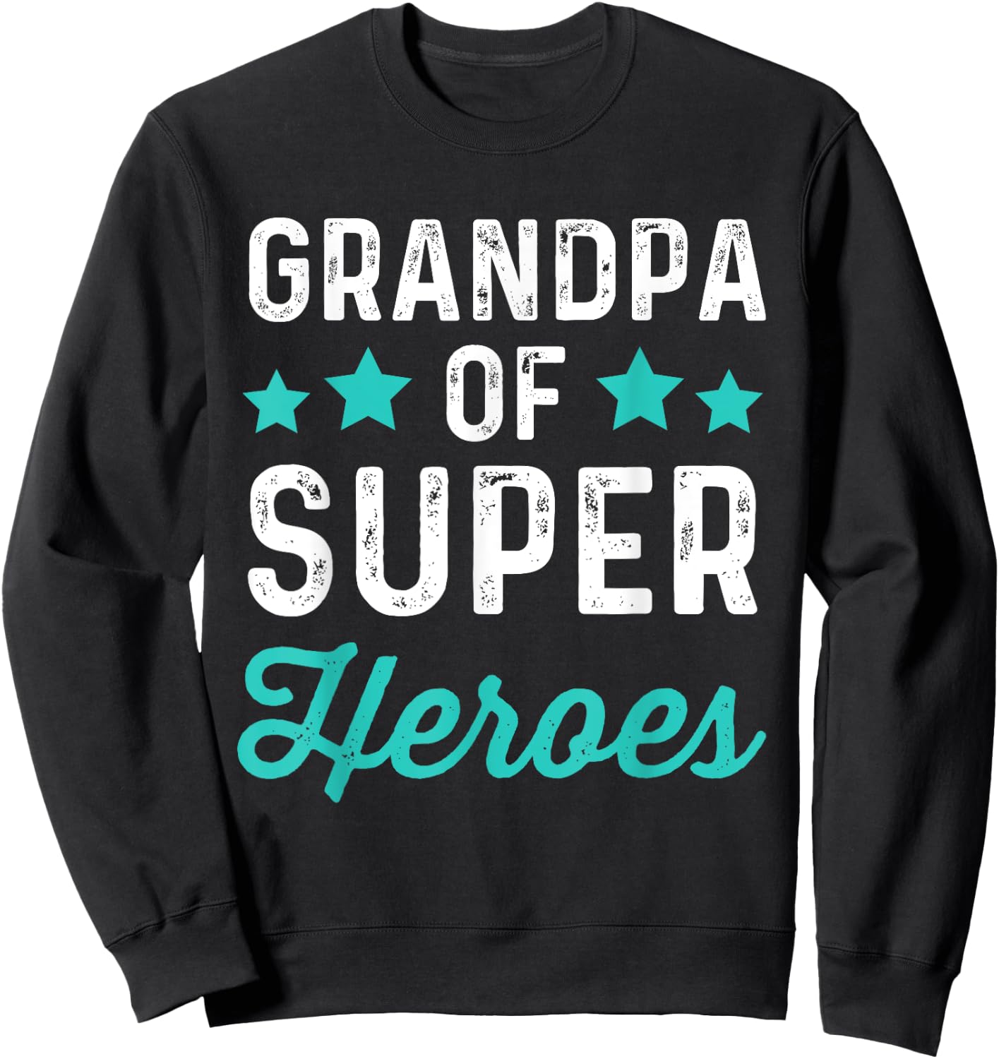 Grandpa Super Heroes | Funny Superhero Grampa Shirt Sweatshirt - Sweatshirt | Black
