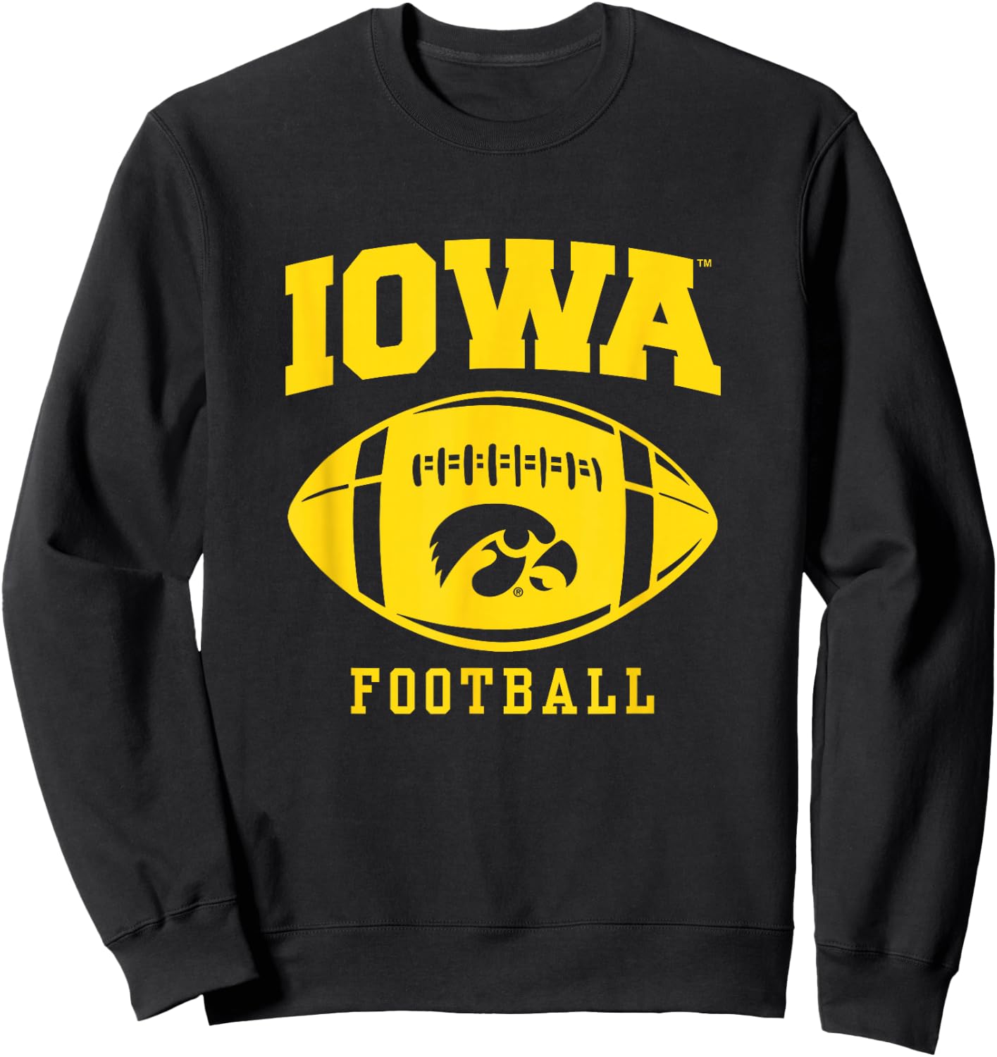 Iowa Hawkeyes | Official NCAA Merch | OCIMPIO004 Sweatshirt - Sweatshirt | Black