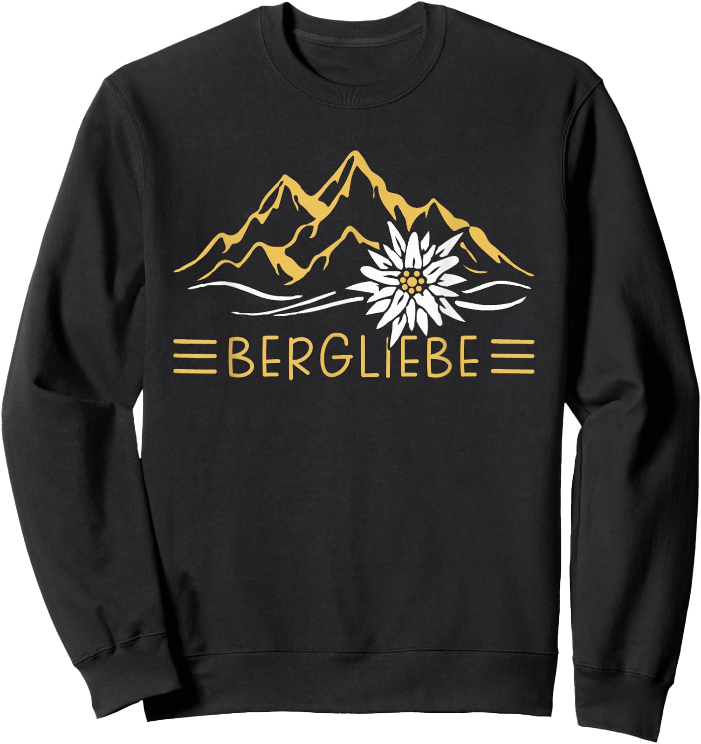Hiking design as hiking accessory for the mountains , black, s Sweatshirt - Sweatshirt | Black