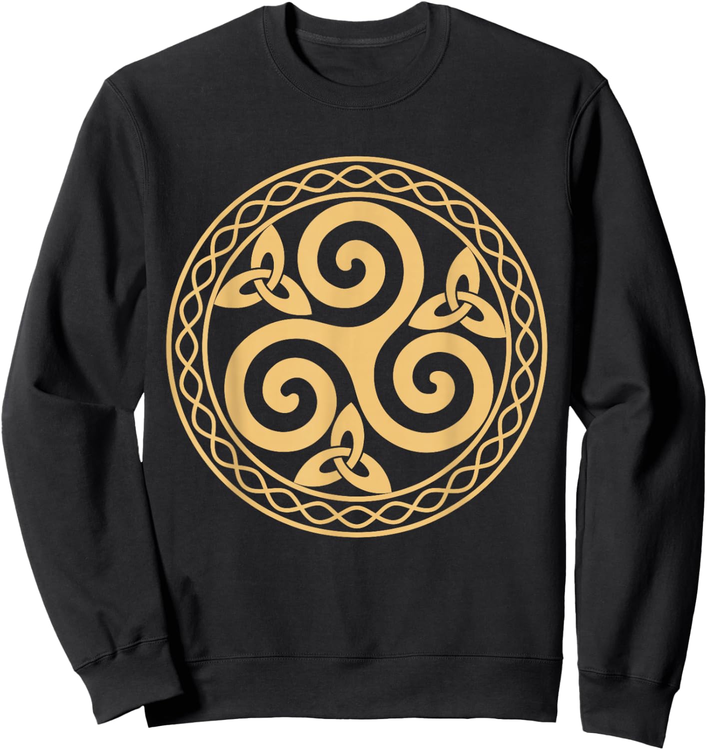 Triskèle Trinität Spirituell Symbol Erde Sonne Mond Natur Sweatshirt - Sweatshirt | Black