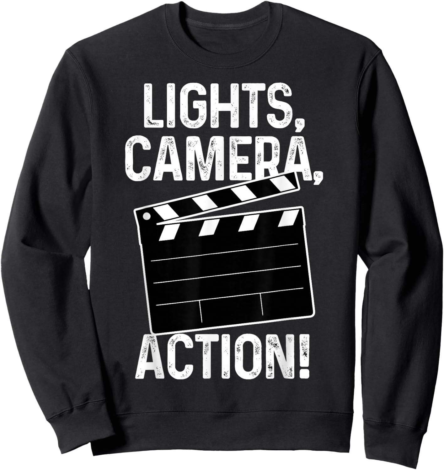 Movie Director Producer Filmmaker Film Lights Camera Action Sweatshirt - Sweatshirt | Black
