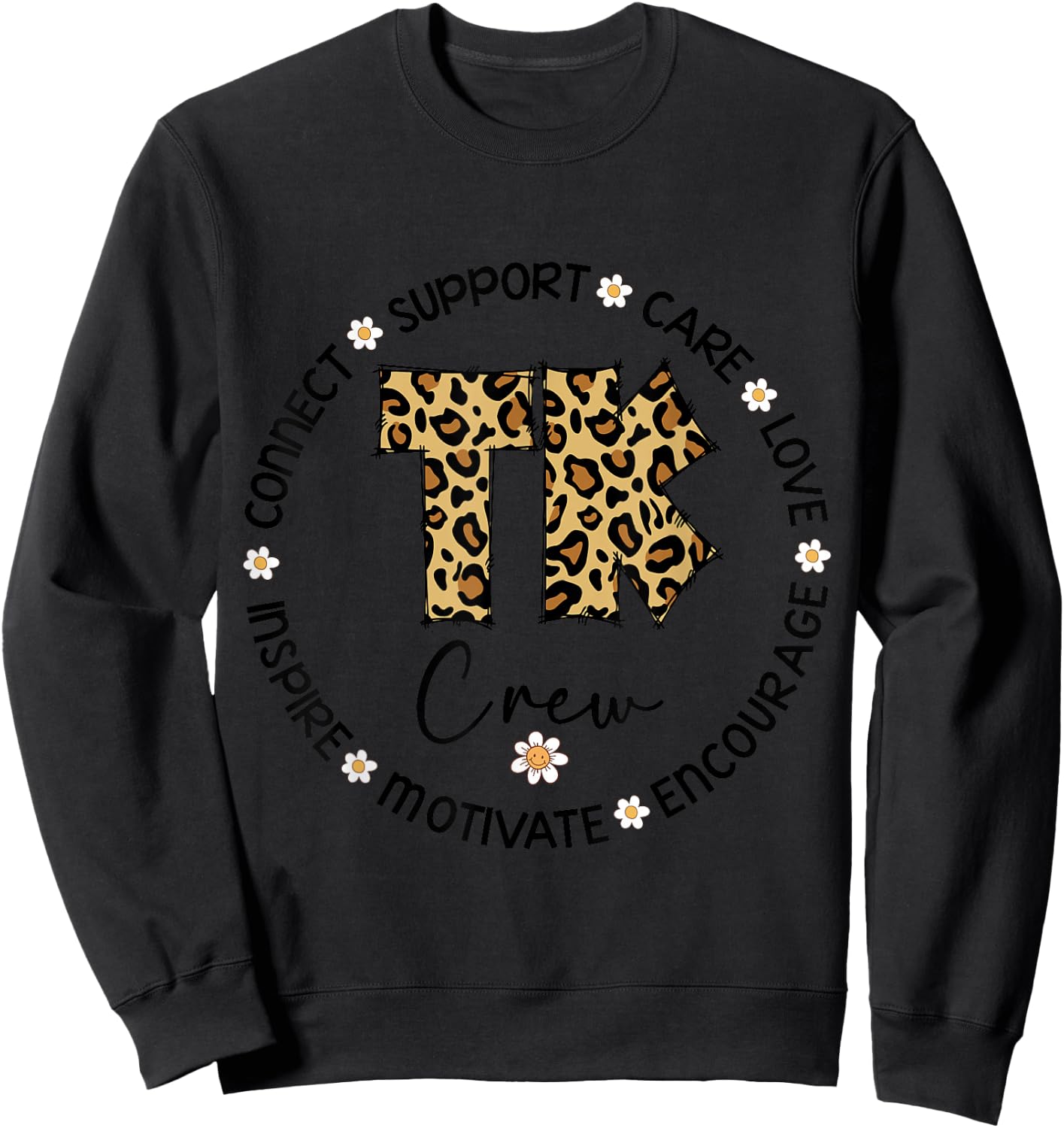 Leopard TK Crew Appreciation Week Goes Back to School Sweatshirt - Sweatshirt | Black