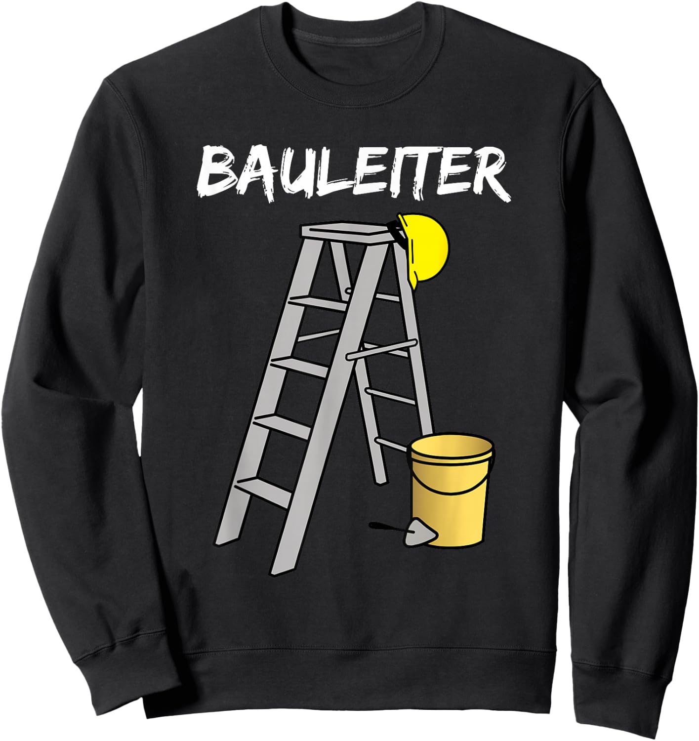 Construction Manager, Construction Worker, Construction Site Costume Fancy Dress Helmet , black Sweatshirt - Sweatshirt | Black
