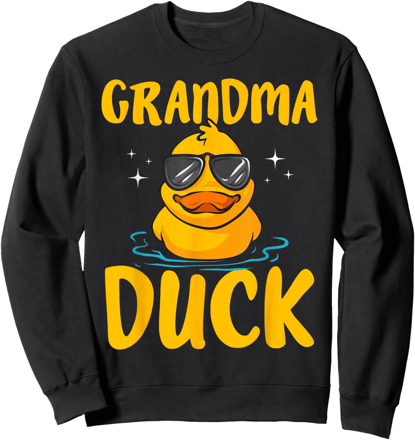 Rubber Duckies Grandma Duck Rubber Duck Sweatshirt - Sweatshirt | Black
