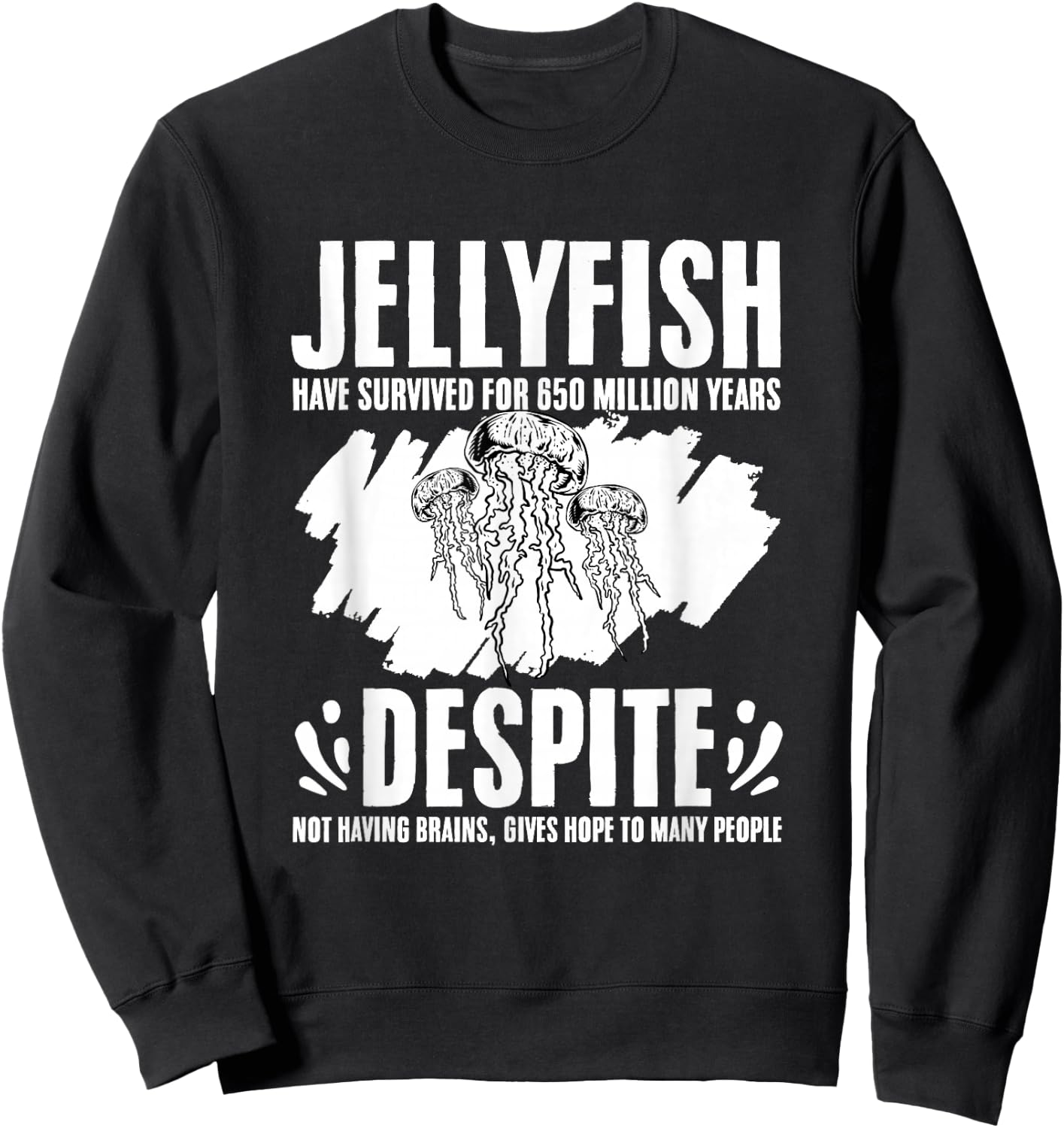 Not Having Brain Scuba Diving Jellyfish Beach Jelly Fish Sweatshirt - Sweatshirt | Black