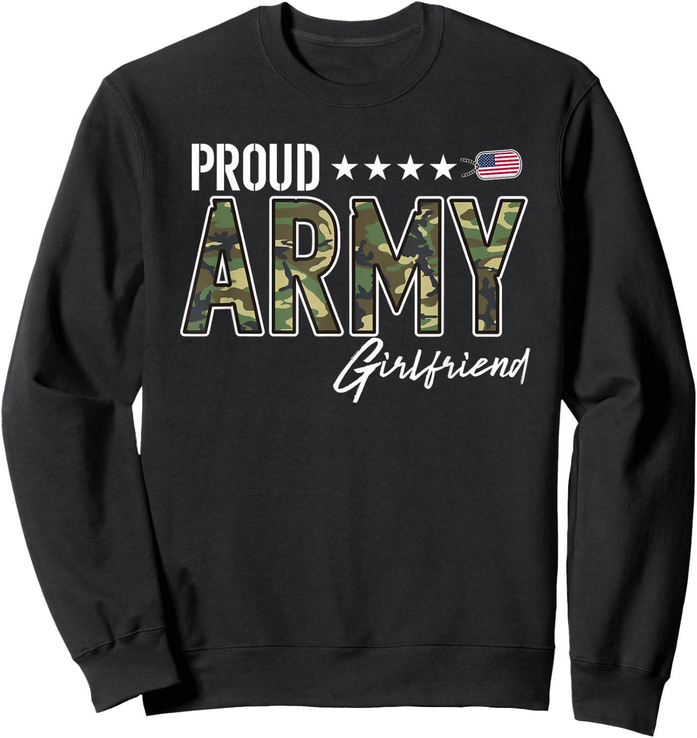 OCP Proud Army Girlfriend Sweatshirt - Sweatshirt | Black