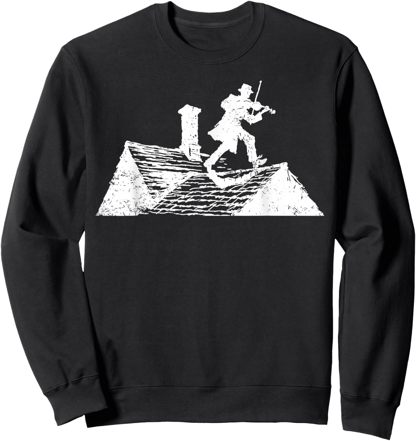 Fiddler On Roof Retro Musical Theater Broadway Theatre Sweatshirt - Sweatshirt | Black