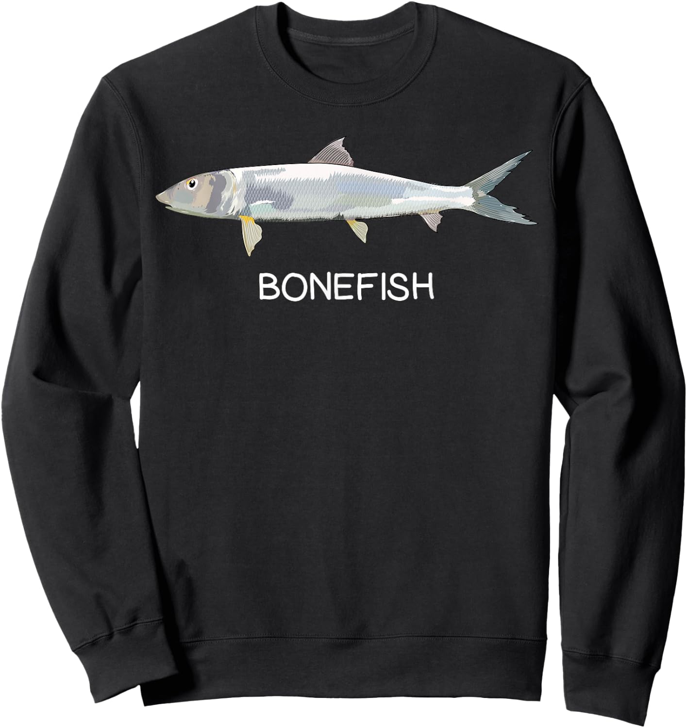 Bonefish Saltwater Game Fish Sweatshirt - Sweatshirt | Black
