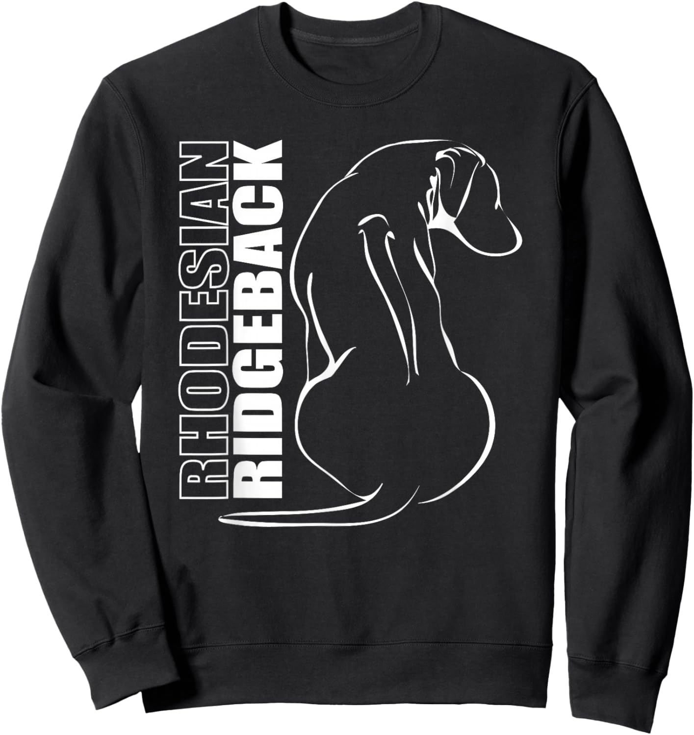 Proud Rhodesian Ridgeback Profile Dog Ridgeback Sweatshirt - Sweatshirt | Black