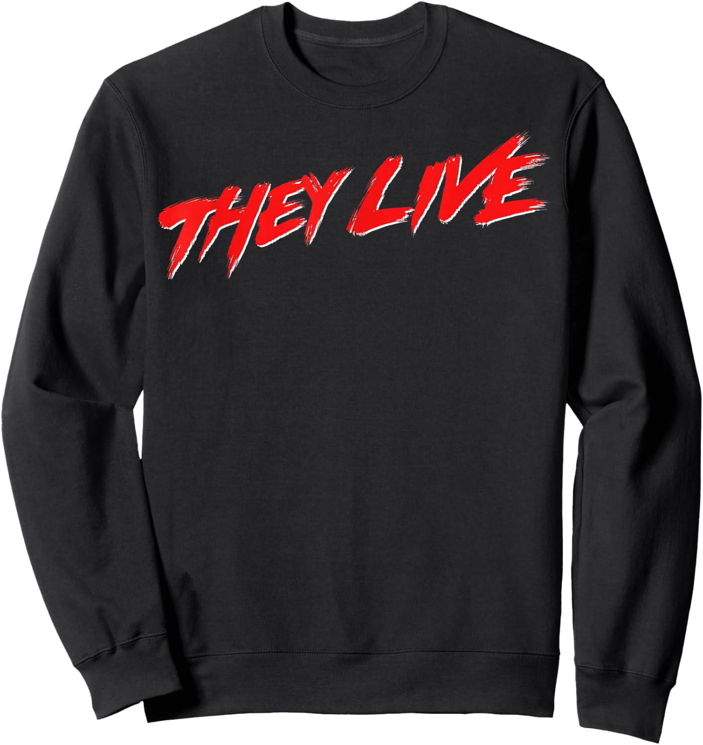 They Live Simple Title Logo Sweatshirt - Sweatshirt | Black