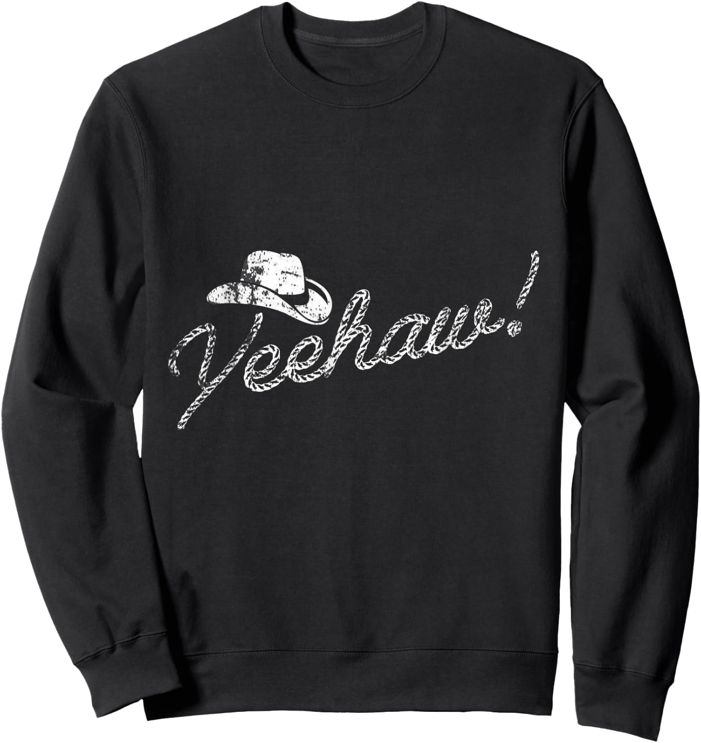 Yeehaw Cowboy Sweatshirt - Sweatshirt | Black