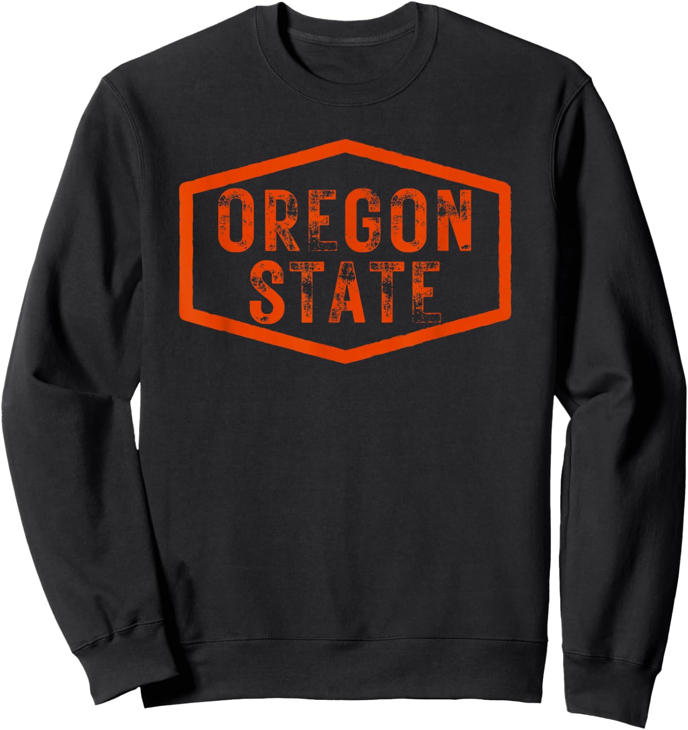 Oregon State Distressed Beaver State Sweatshirt - Sweatshirt | Black