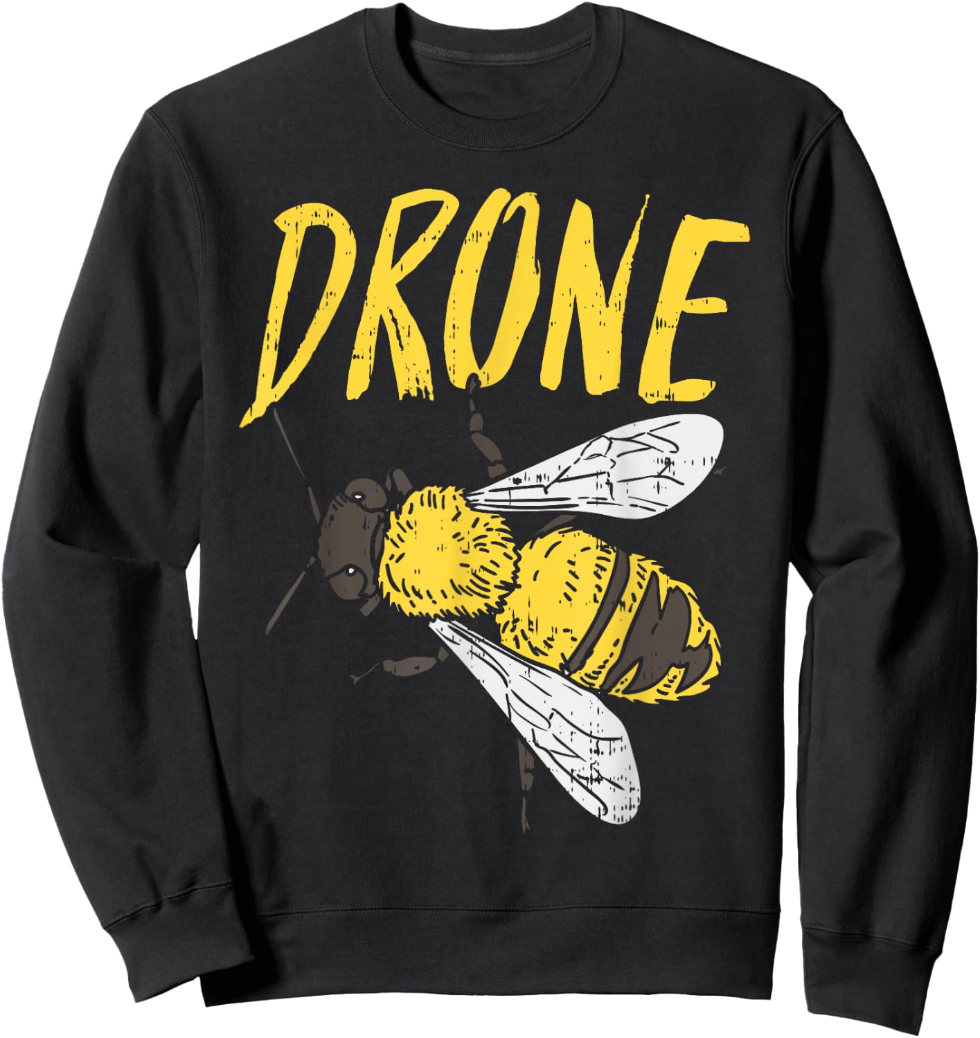 Drone Bee Funny Beekeeping Apiarist Beekeeper Dad Men Gift Sweatshirt - Sweatshirt | Black