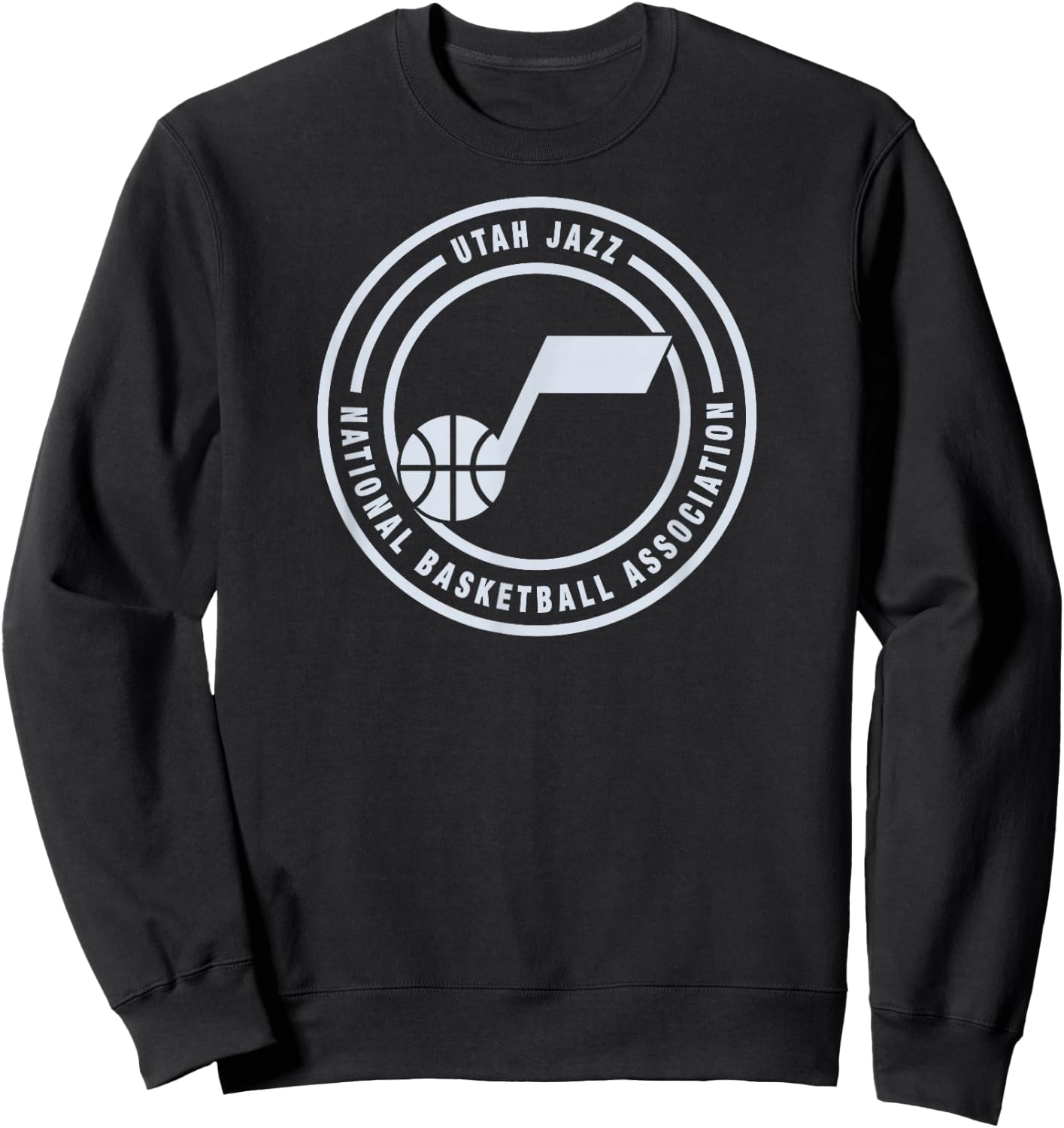 NBA - Utah Jazz Circle Logo Black Sweatshirt - Sweatshirt | Black