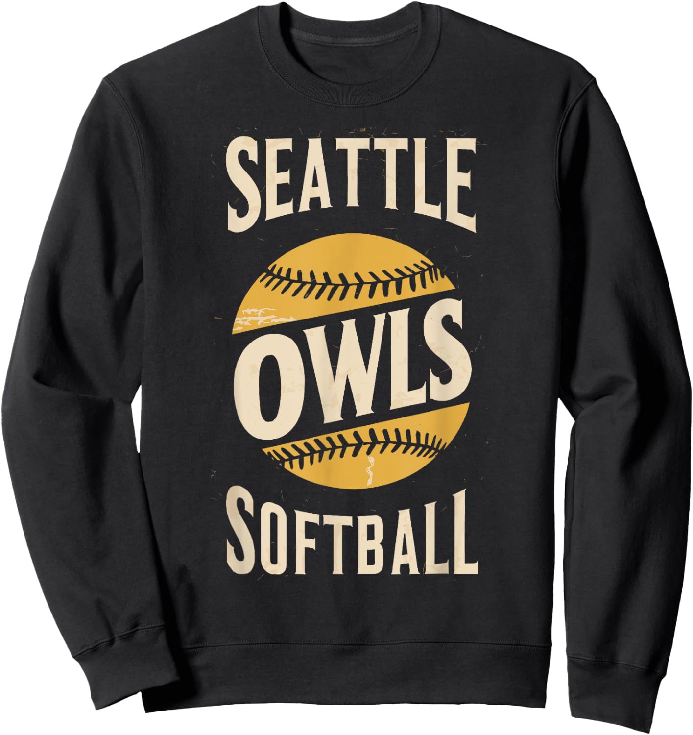 BLACK HISTORY | Owls Seattle Softball Sweatshirt - Sweatshirt | Black