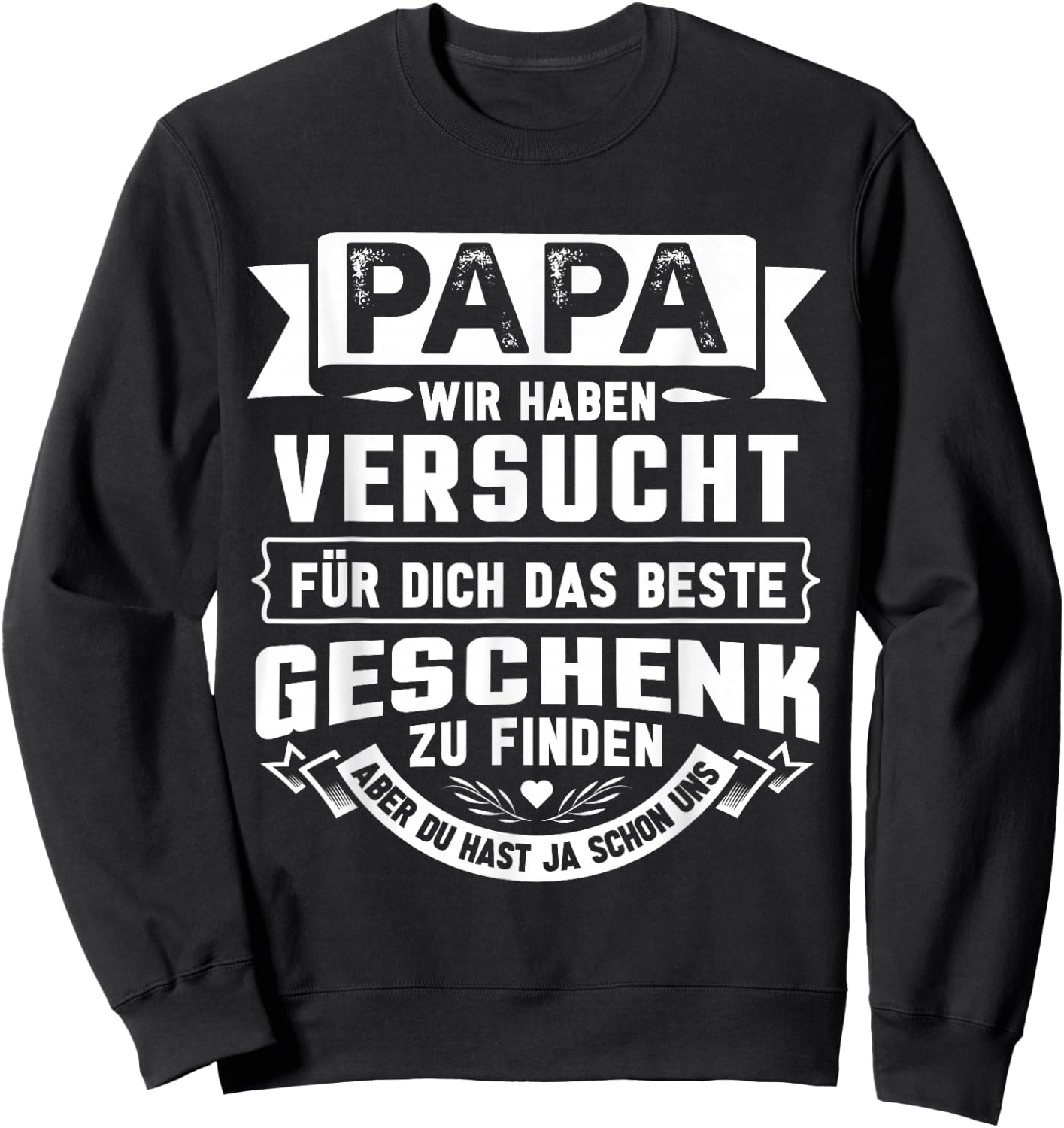 Vatertagsgeschenk Vatertag Papa Sohn Opa Männer Papa Sweatshirt - Sweatshirt | Black