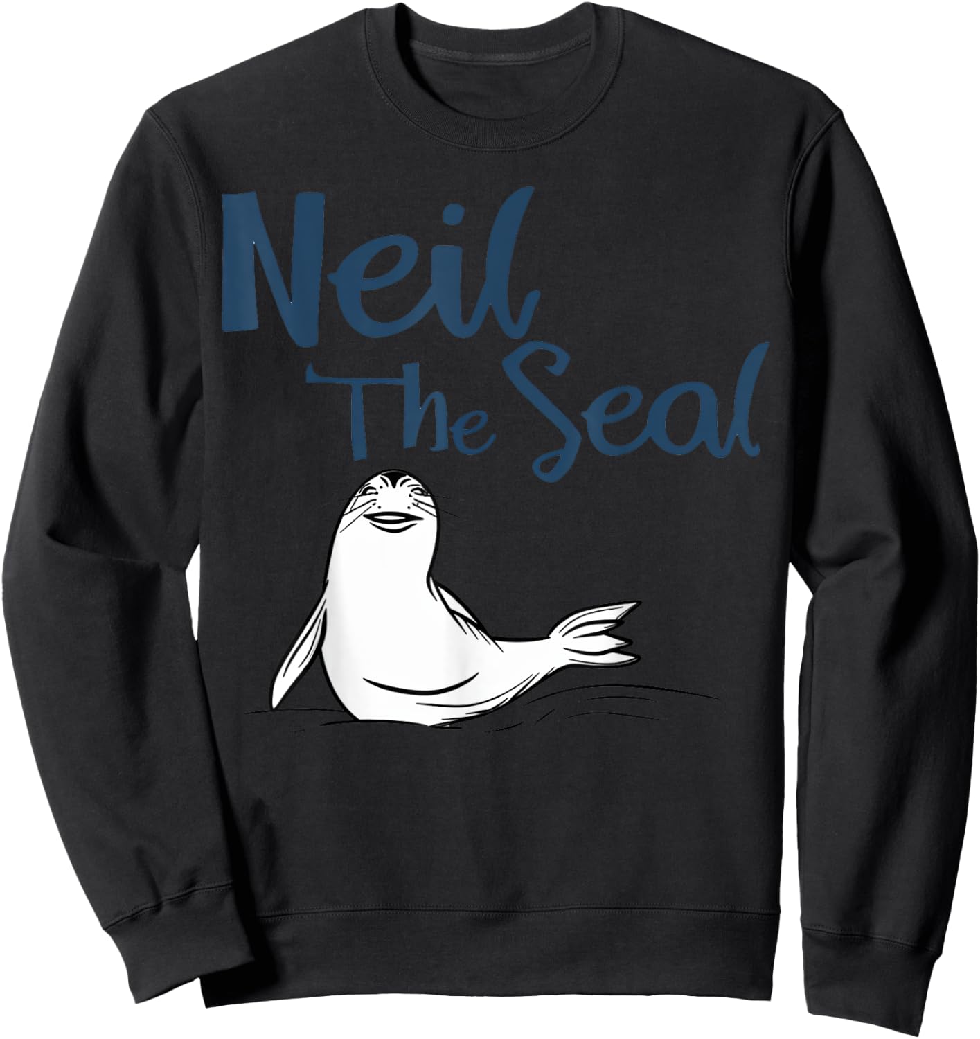 Neil The Seal 22 Australia Seal Elephant Seal Sweatshirt - Sweatshirt | Black