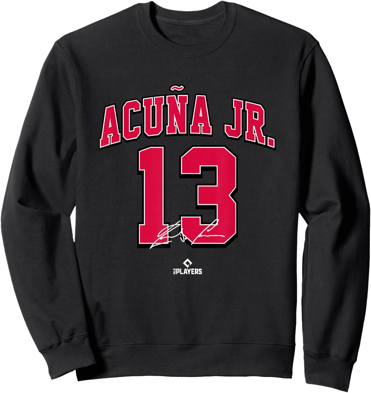 Ronald Acuna Jr Atlanta Georgia Baseball Player MLBPA Sweatshirt - Sweatshirt | Black