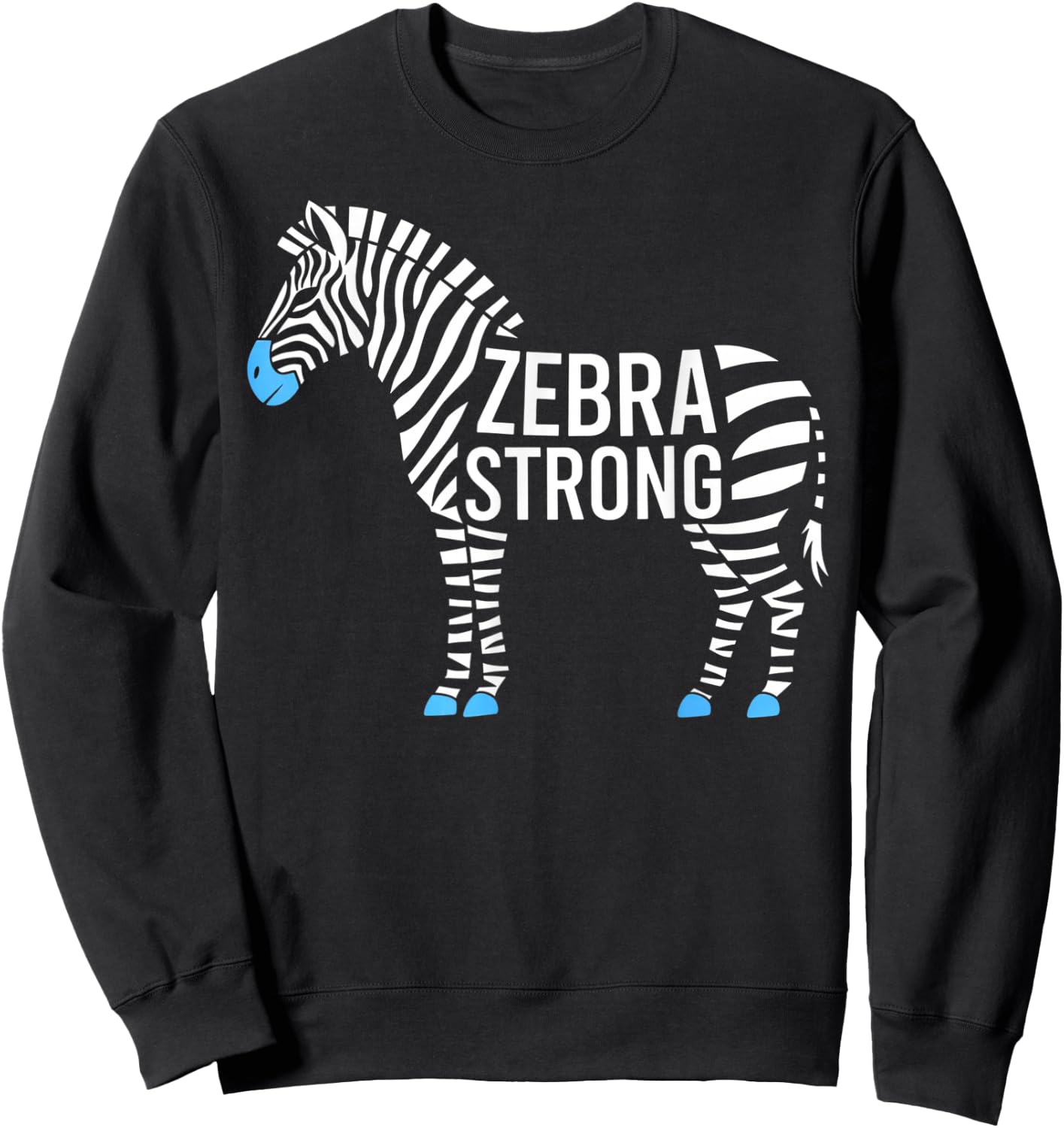 Zebra Rare Disease Day 2026 Shirt - Rare Disease Awareness Sweatshirt - Sweatshirt | Black