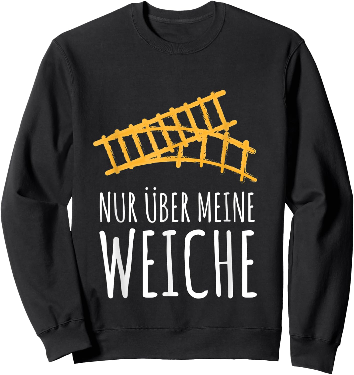Railway Engine Driver Model Building Train Driver Locomotive Ladder , black Sweatshirt - Sweatshirt | Black