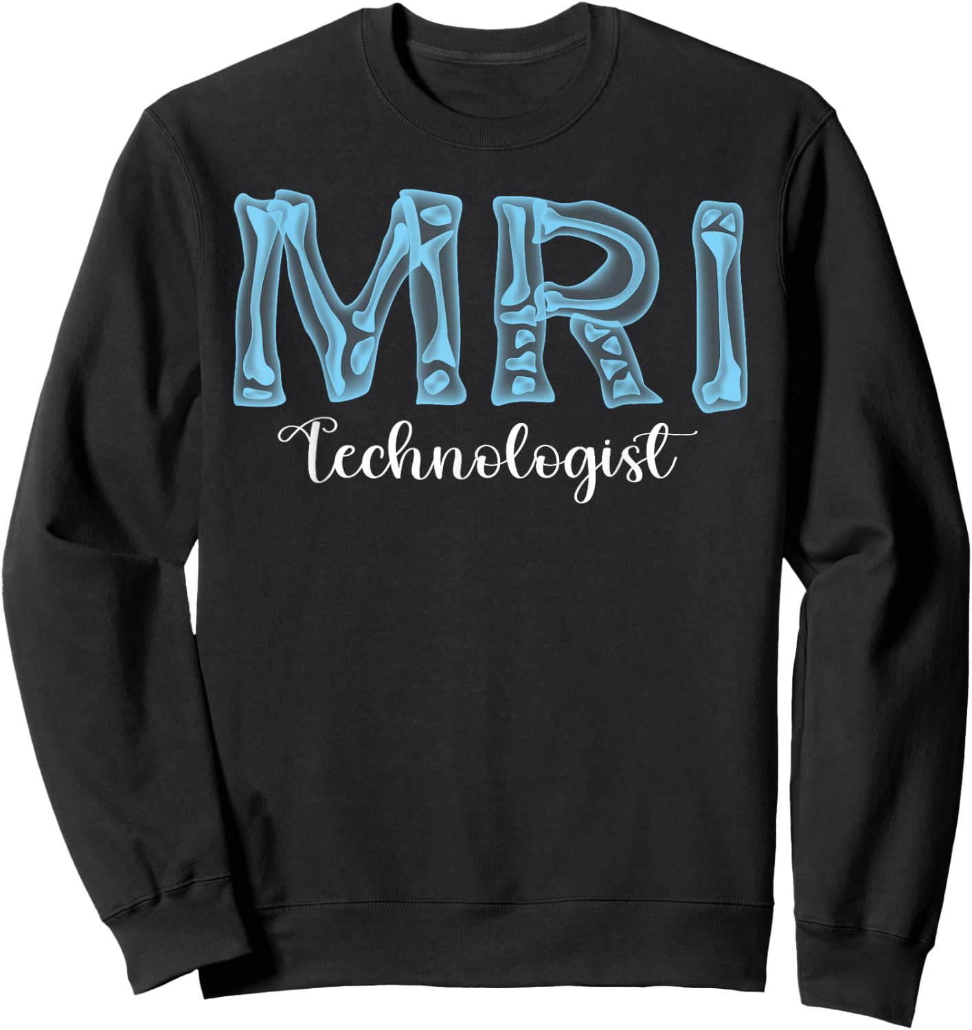 MRI Technologist Radiological Technologist X-Ray Leopard Tech Sweatshirt - Sweatshirt | Black