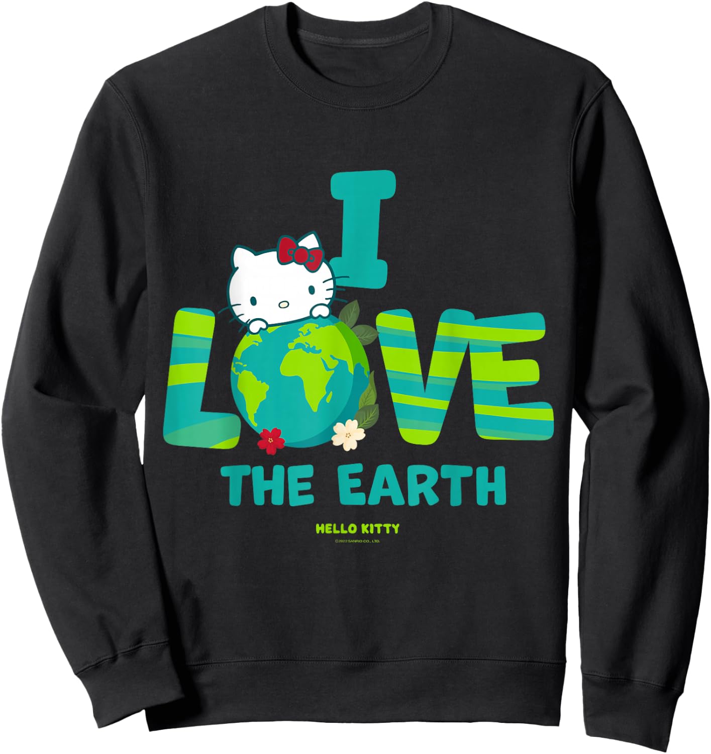 I love the earth - Hello Kitty and Friends Sweatshirt - Sweatshirt | Black
