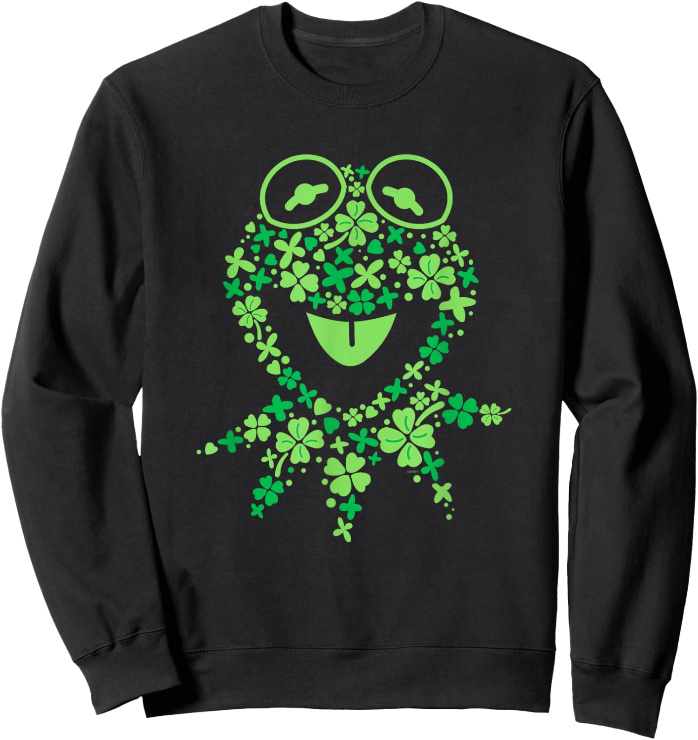 Disney Muppets Kermit the Frog in Clovers St Patrick’s Day Sweatshirt - Sweatshirt | Black