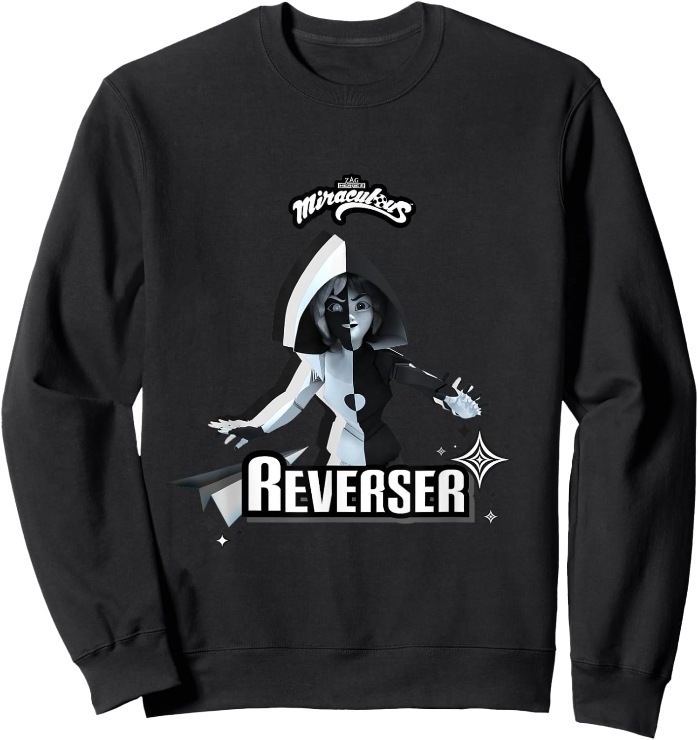 Miraculous Ladybug Villains Collection Reverser Sweatshirt - Sweatshirt | Black