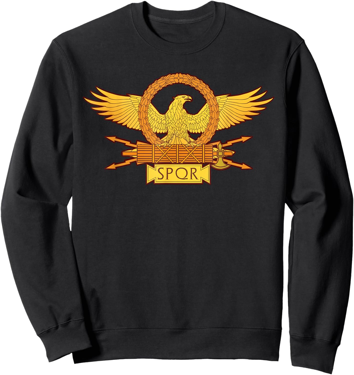 SPQR Roman Eagle Standard - SPQR Sweatshirt - Sweatshirt | Black