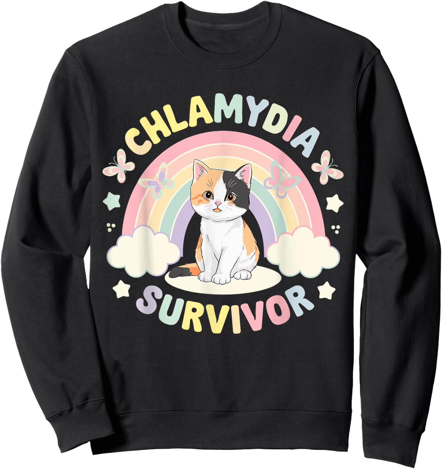 Vulgaire pour les hommes, homme inapproprié, survivant de la chlamydia Sweatshirt - Sweatshirt | Black