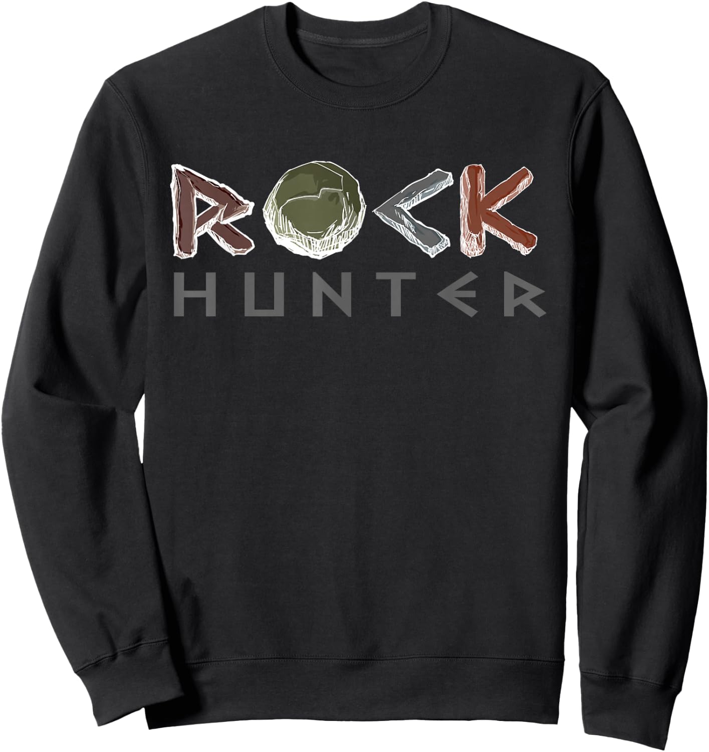 Rock Hunter Funny Rockhounding Petrology Geology Geode Lover Sweatshirt - Sweatshirt | Black