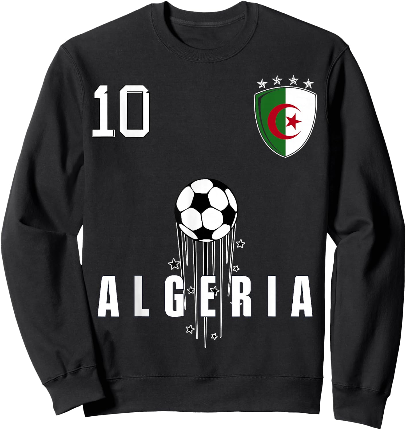 Algeria Flag Algerian Pride Lovers Sweatshirt - Sweatshirt | Black