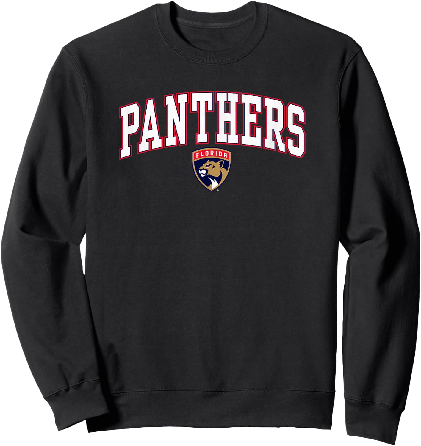 Florida Panthers Arch Over Dark Heather Officially Licensed Sweatshirt - Sweatshirt | Black