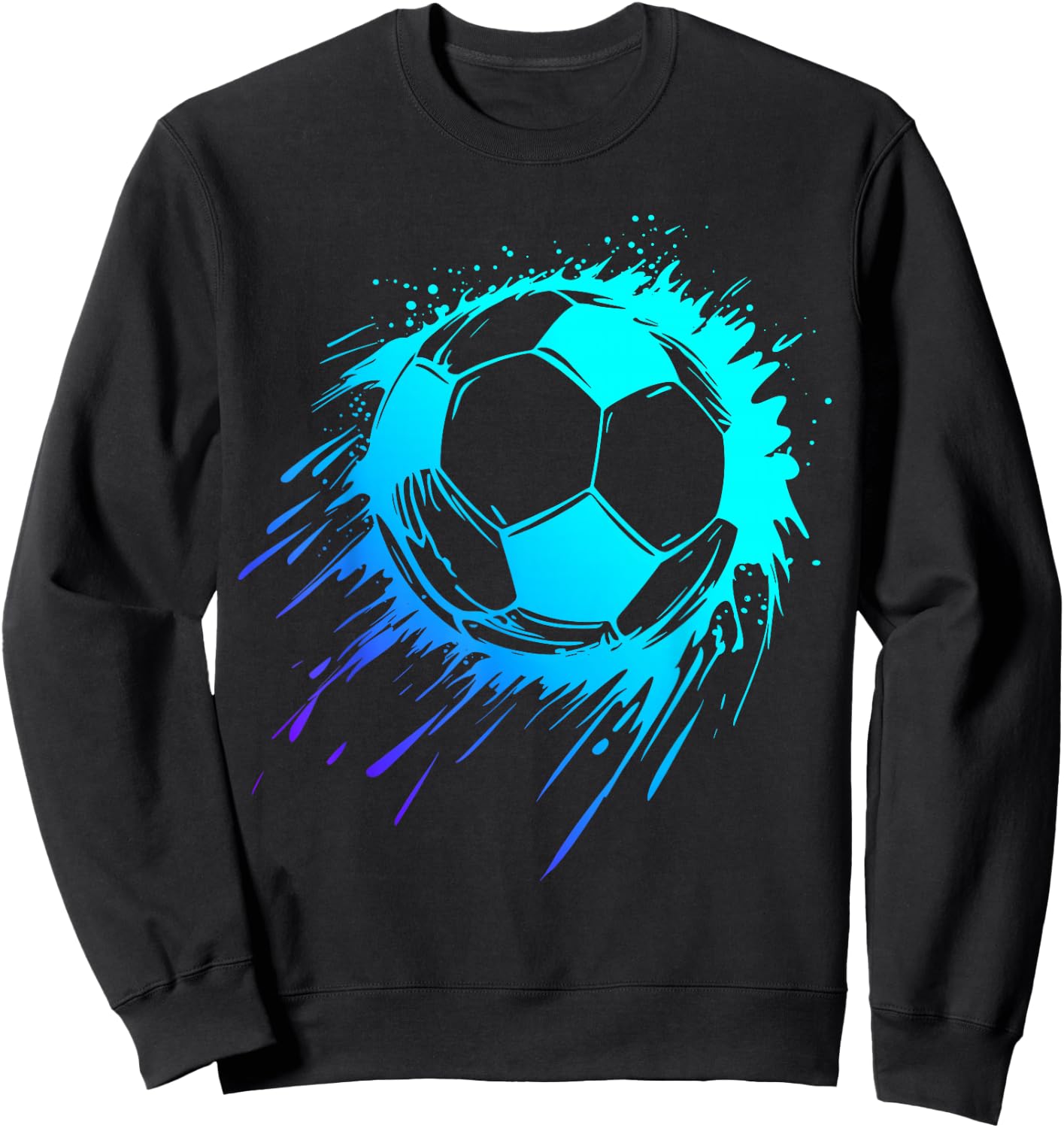 Blue Football Player Men's Football Boys Football , black Sweatshirt - Sweatshirt | Black