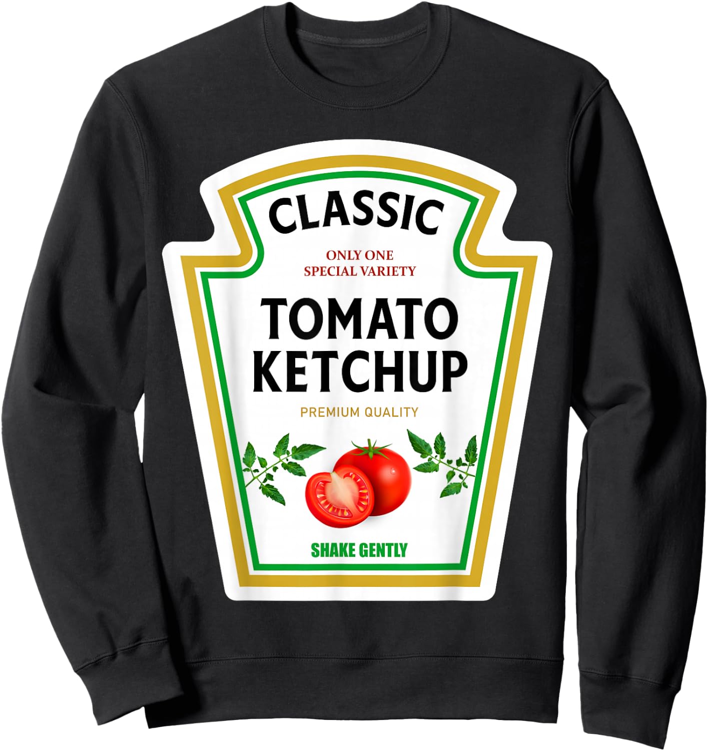 Ketchup 2024 Mustard Matching Family Costume Mayo for Halloween Sweatshirt - Sweatshirt | Black