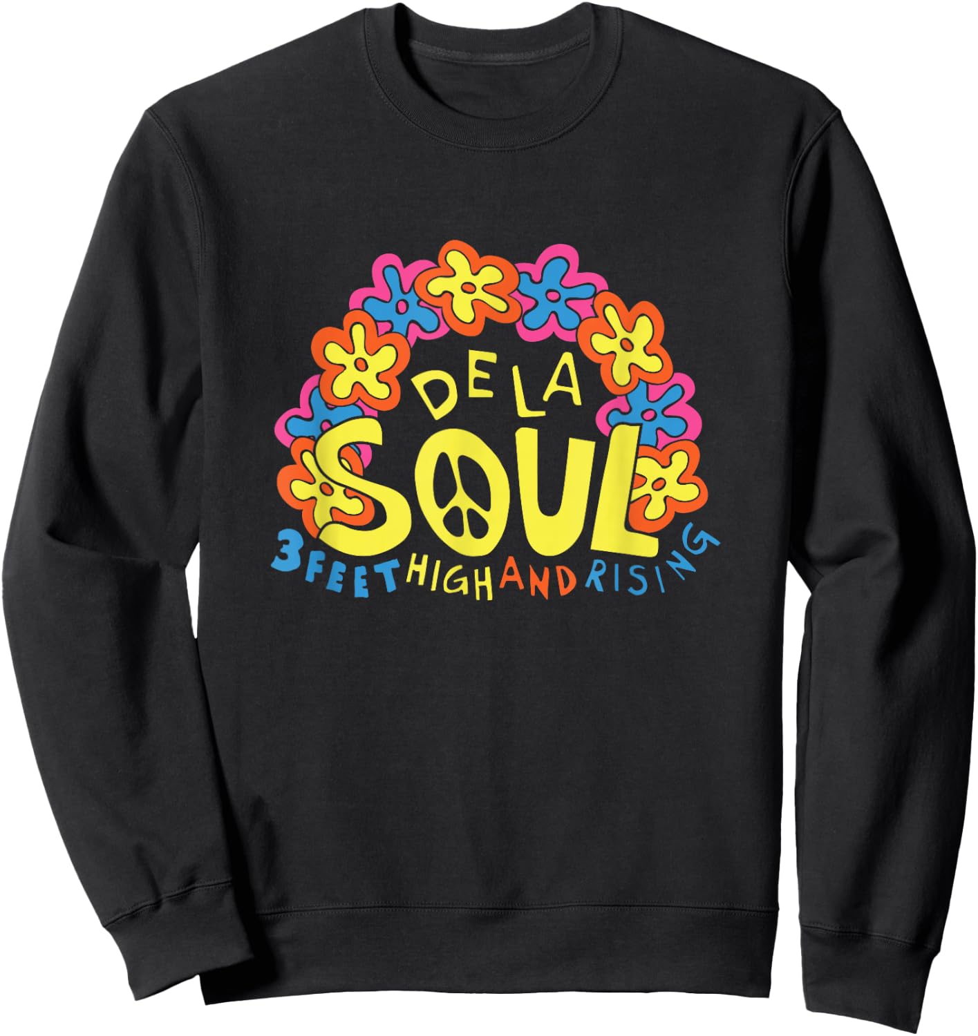 Offizielle De La Soul 90 cm hoch und steigend Sweatshirt - Sweatshirt | Black