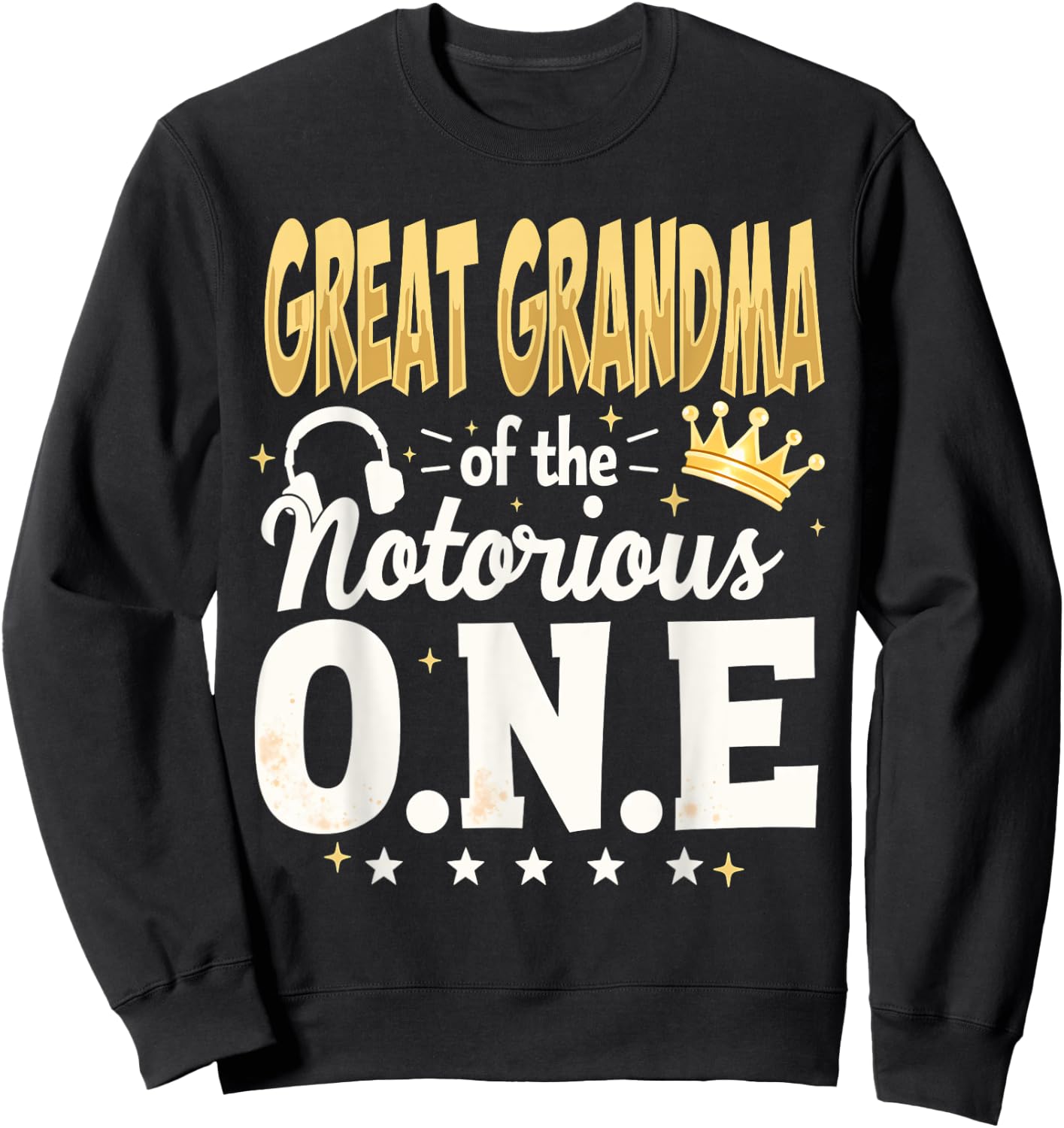 Hip Hop Matching Family 1st Birthday Party - -Adults, Black, Small, Short Sleeve Sweatshirt - Sweatshirt | Black