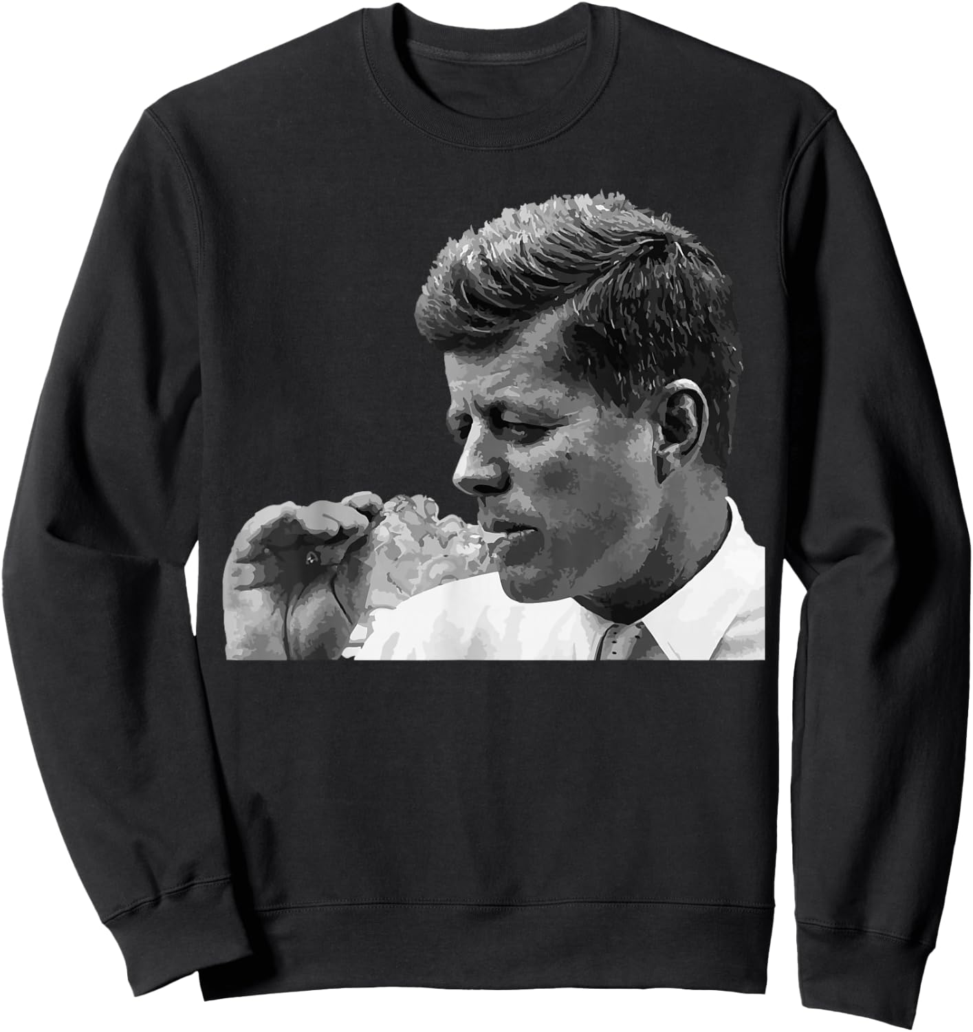 JFK John F Kennedy Cigar Smoker , black Sweatshirt - Sweatshirt | Black