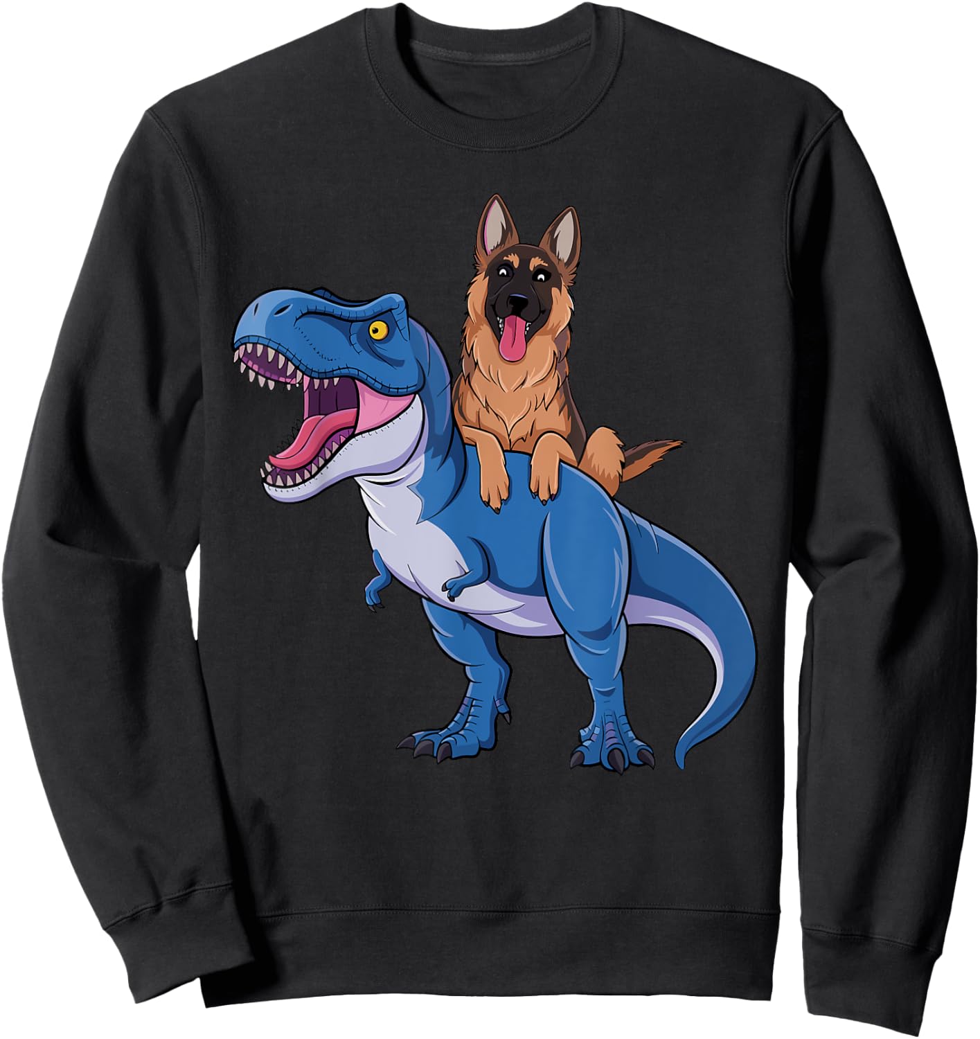 Best German Shepherd Art Women German Shepherd Lover Sweatshirt - Sweatshirt | Black