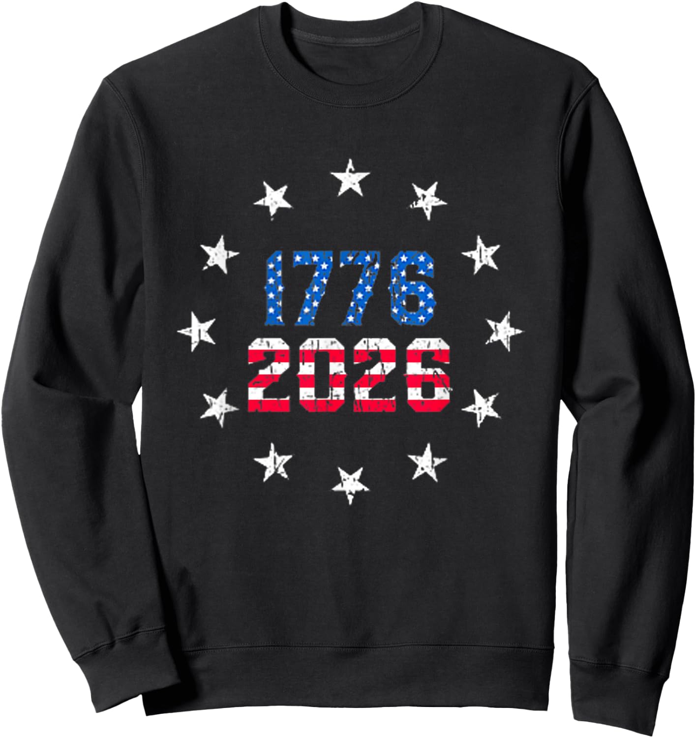 250 Anniversary Pocket USA 250Th American Flag 250 Years Sweatshirt - Sweatshirt | Black
