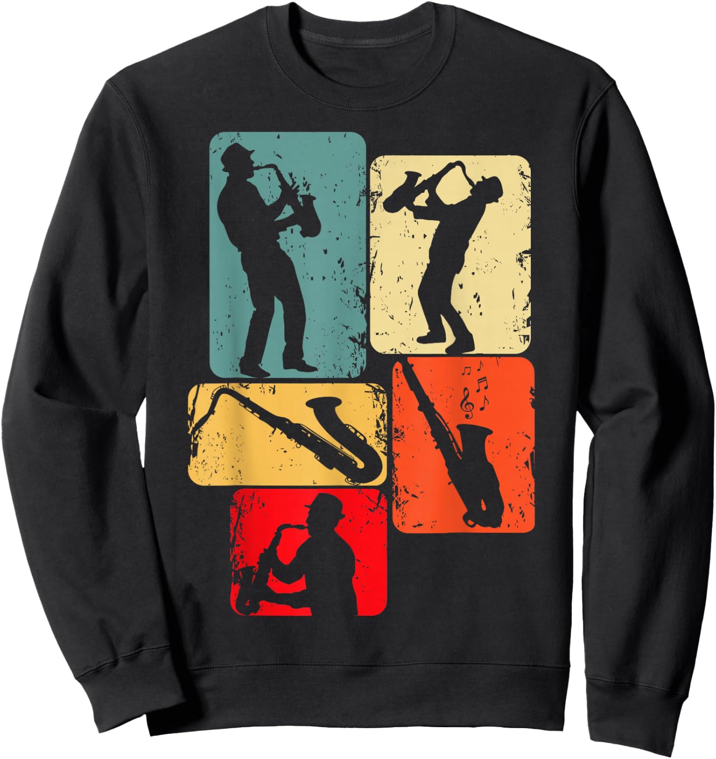 Saxophone Saxophone Man Child , Black Sweatshirt - Sweatshirt | Black