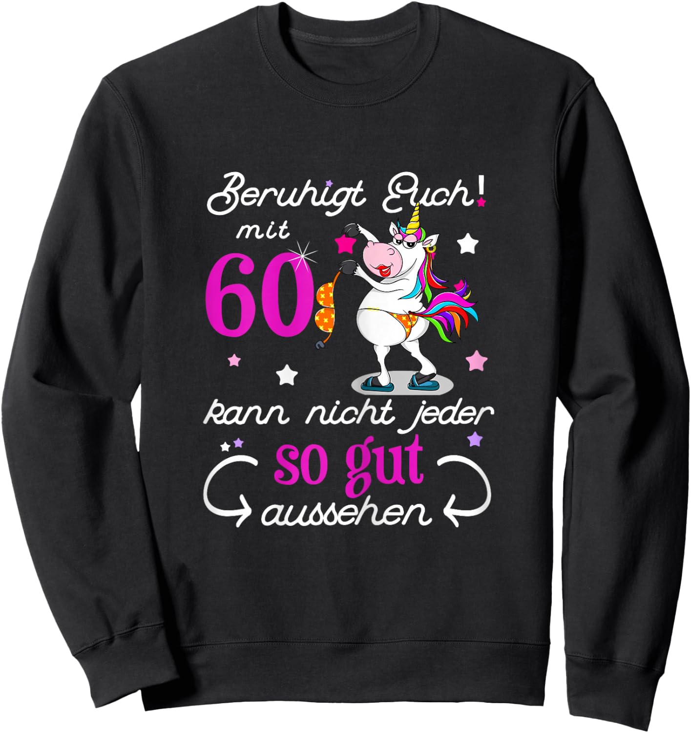 Women's 60th Birthday Vintage 1964 60 Years Gift Woman , black Sweatshirt - Sweatshirt | Black