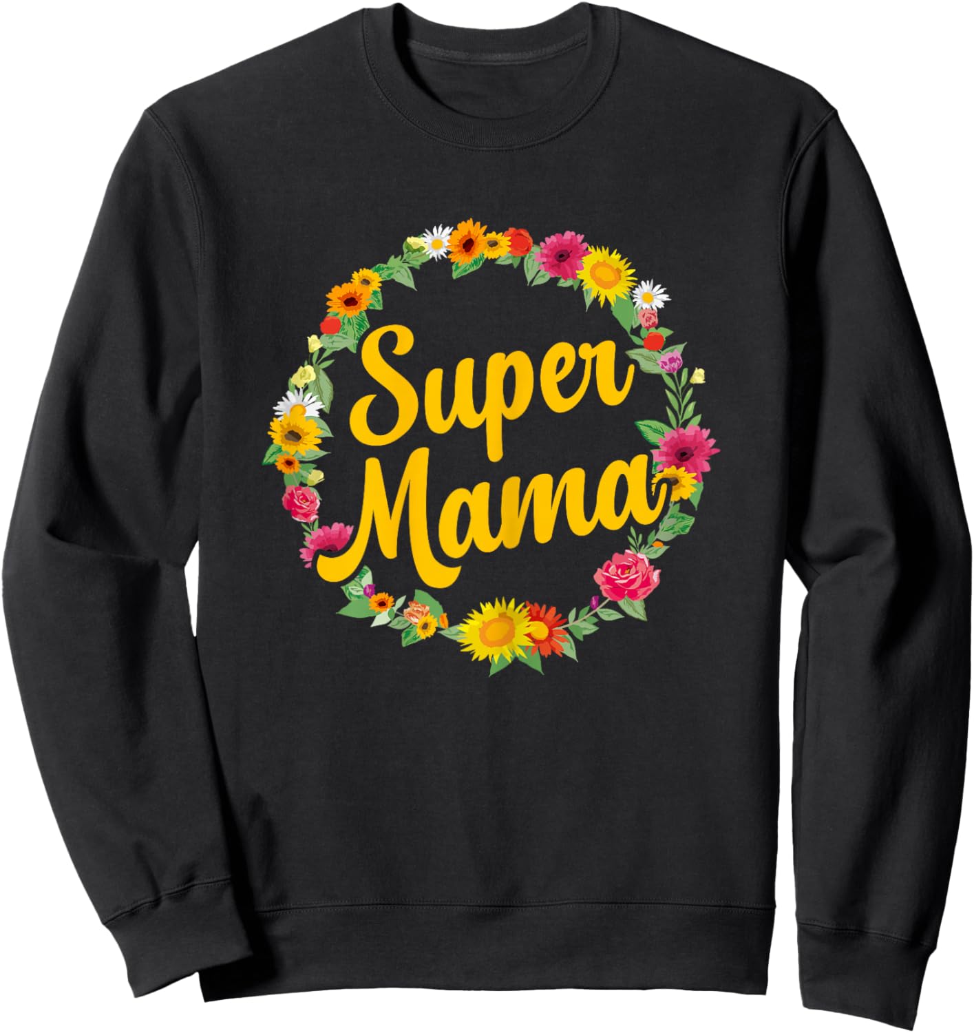 Muttertag Super Mama Sweatshirt - Sweatshirt | Black