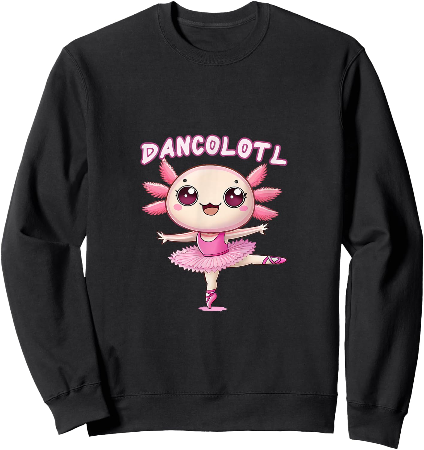 Funny Axolotl Dance Mommy For Girls Ballet Dance Sweatshirt - Sweatshirt | Black